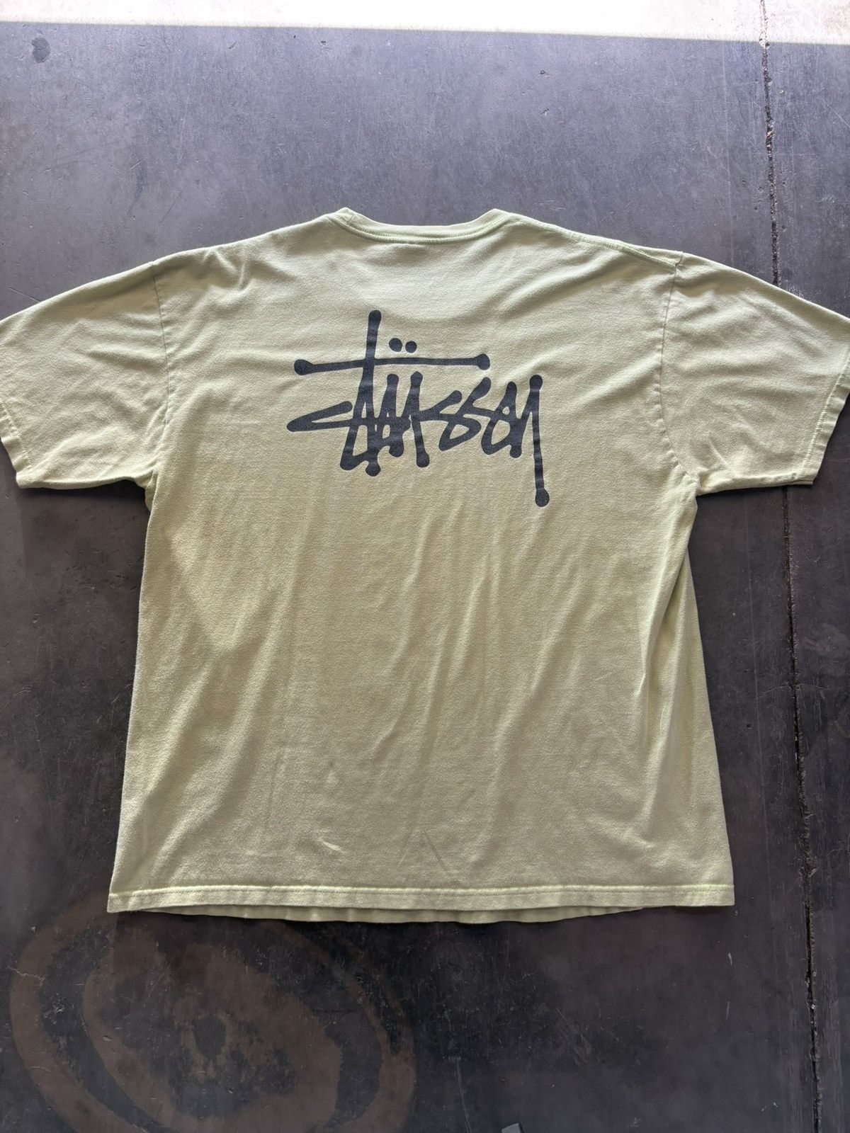 Stussy Lime Green Stussy Spellout Size US XL / EU 56 / 4 - 1 Thumbnail