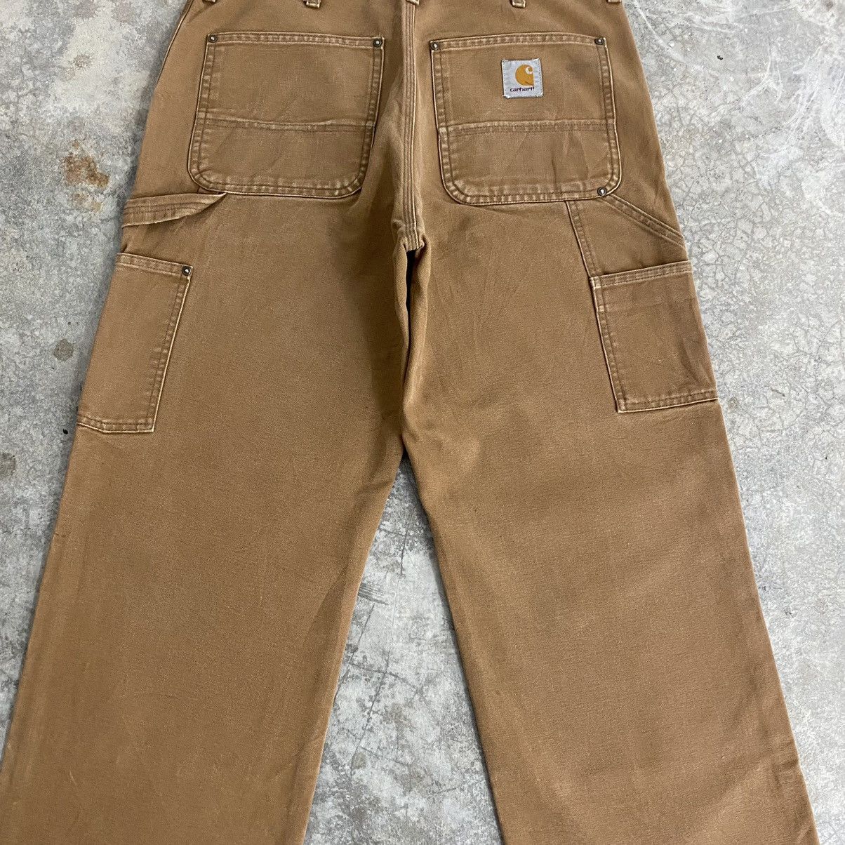 Carhartt Vintage Carhartt Double Knee Tan Dirty Carpenter Pants Size US 33 - 17 Thumbnail