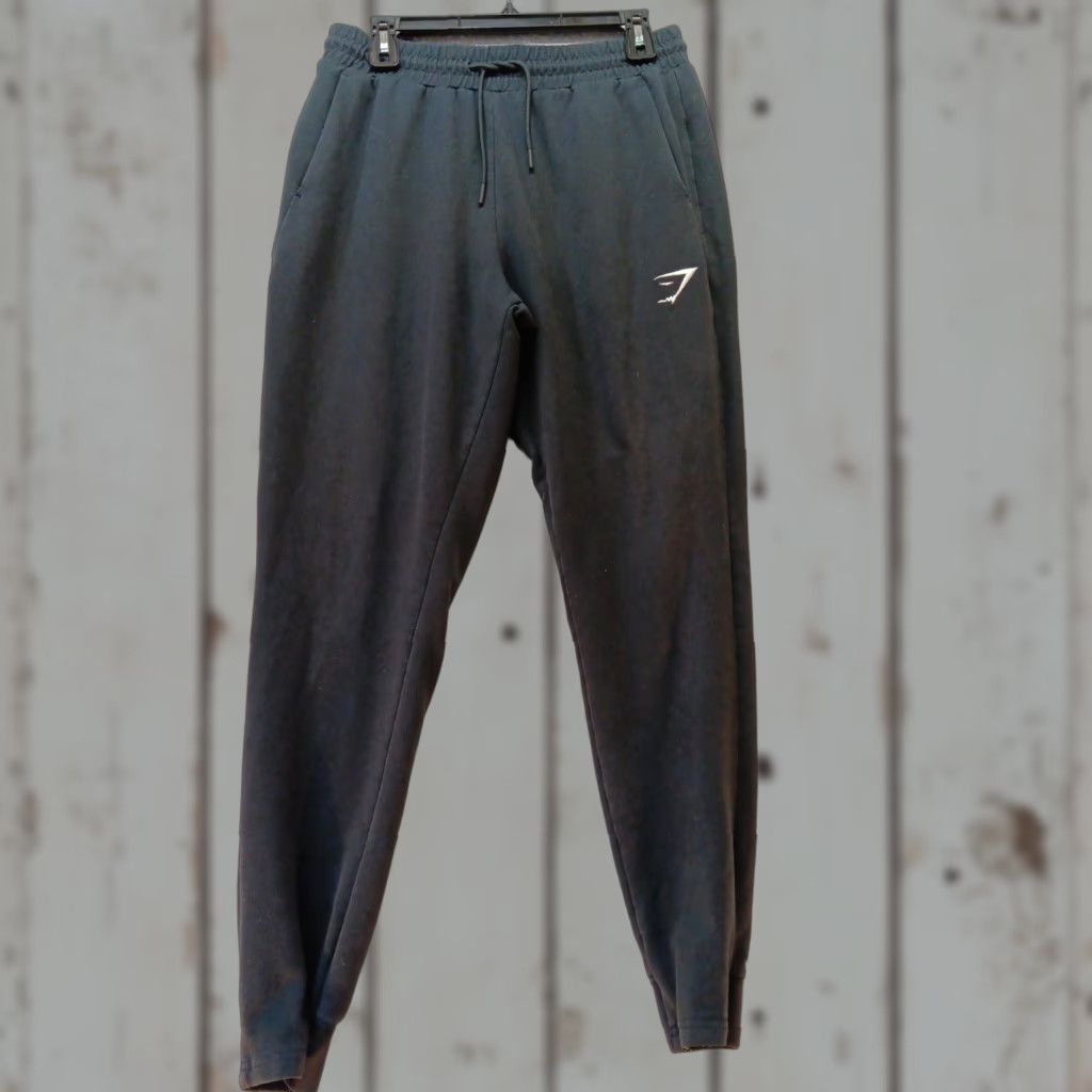 Gymshark Gymshark Pants Joggers Adult M Black Sports Active Training Performance Tapered Size US 31 - 1 Thumbnail