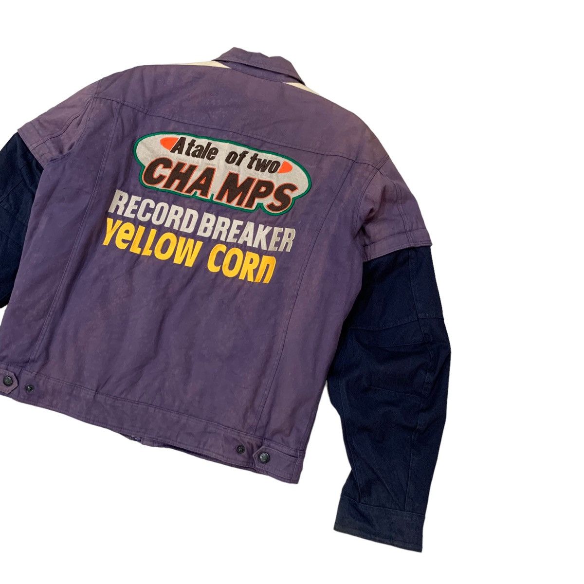 YELLOW CORN 🔥Vintage Yellow Corn Sledge Hammer Convertible Racing Jacket Size US M / EU 48-50 / 2 - 15 Thumbnail