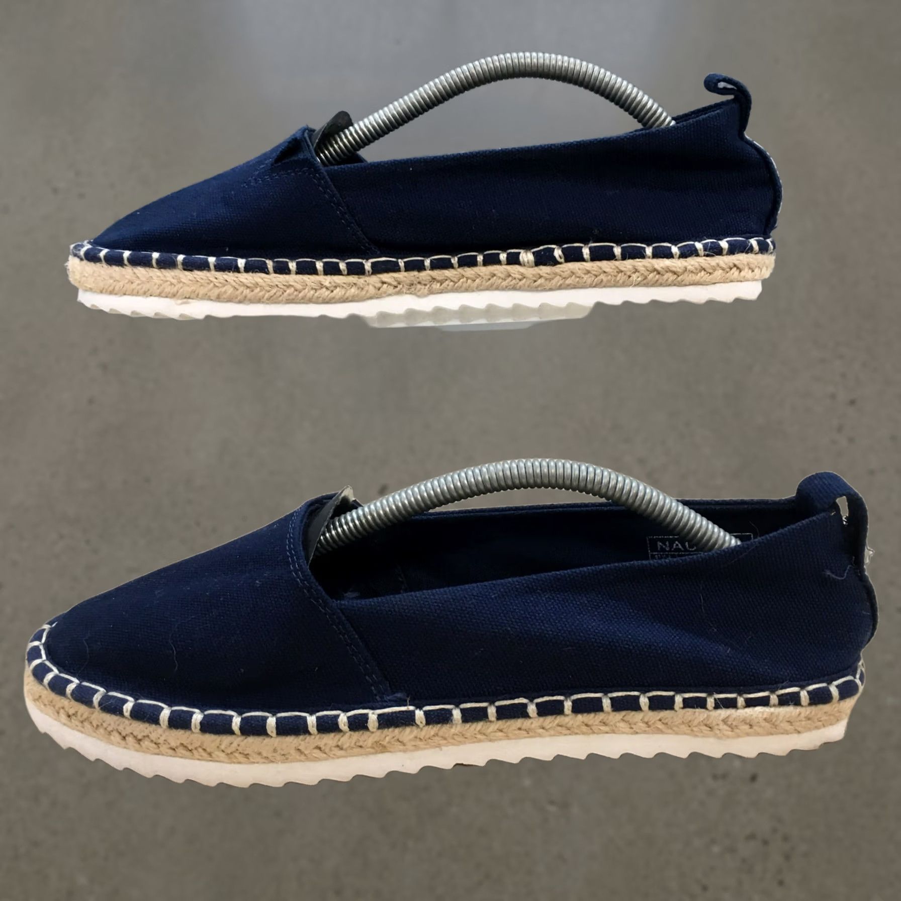 Nautica Nautica Shoes Womens Slip On Espadrilles Blue Comfort Round Toe Low Top - Casual - Size 6.5 US - Canvas Flat Rubber Sole - 37 EU - M Width Size M / US 6-8 / IT 42-44 - 1 Thumbnail