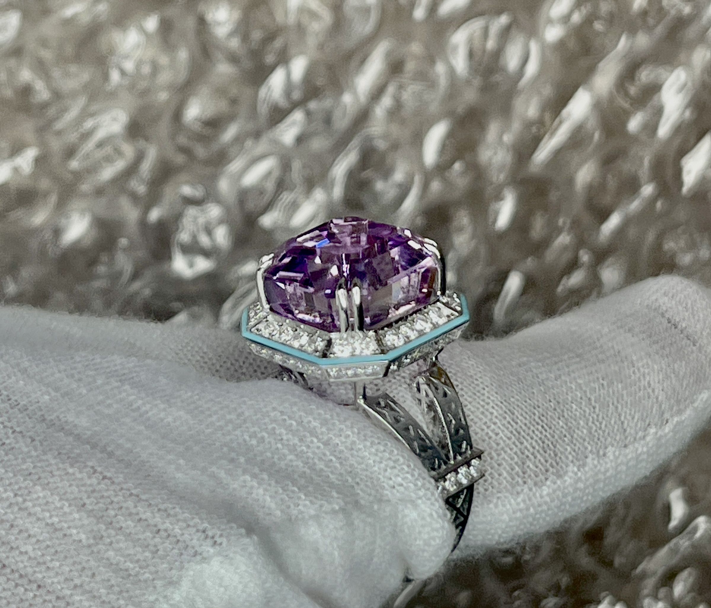 Jewelry Bague Rose Kunzite naturelle 13,82ct Size ONE SIZE - 17 Thumbnail