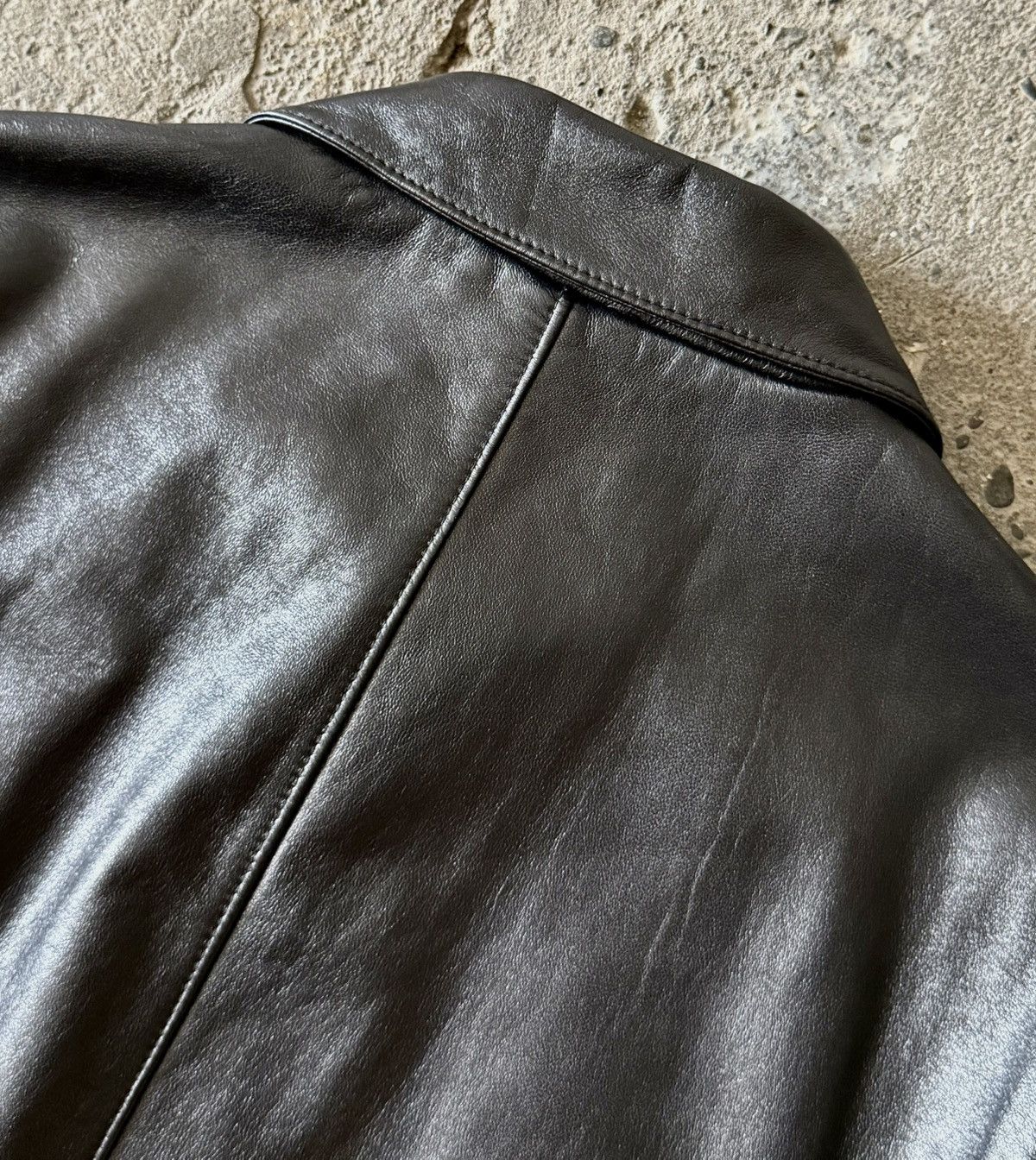 Balenciaga Balenciaga - 1997 -Nicolas Ghesquière -Zip Up Leather Jacket Size US L / EU 52-54 / 3 - 15 Thumbnail