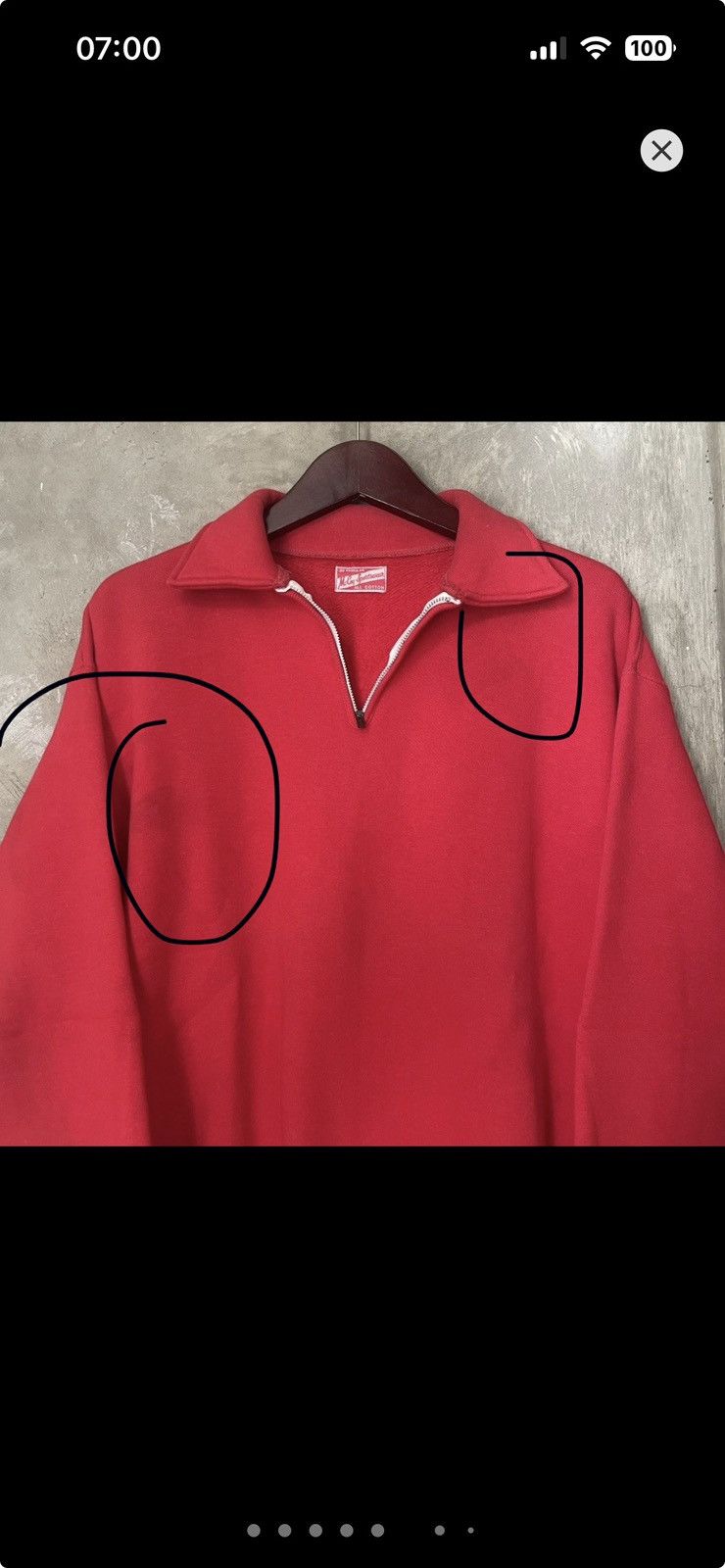 The Real McCoy's Vintage The Real Mccoy Heavyweight Sweathsirt Half Zip Size US M / EU 48-50 / 2 - 13 Thumbnail