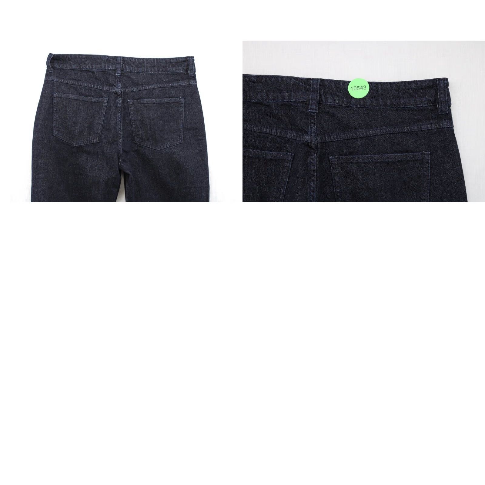 J.Crew J. Crew Wide Leg Baggy Trouser Jeans Women 32 Dark Blue Cotton Blend Denim Zip Relaxed Regular Blue 90s? Size 24" / US 00 / IT 34 - 8 Thumbnail