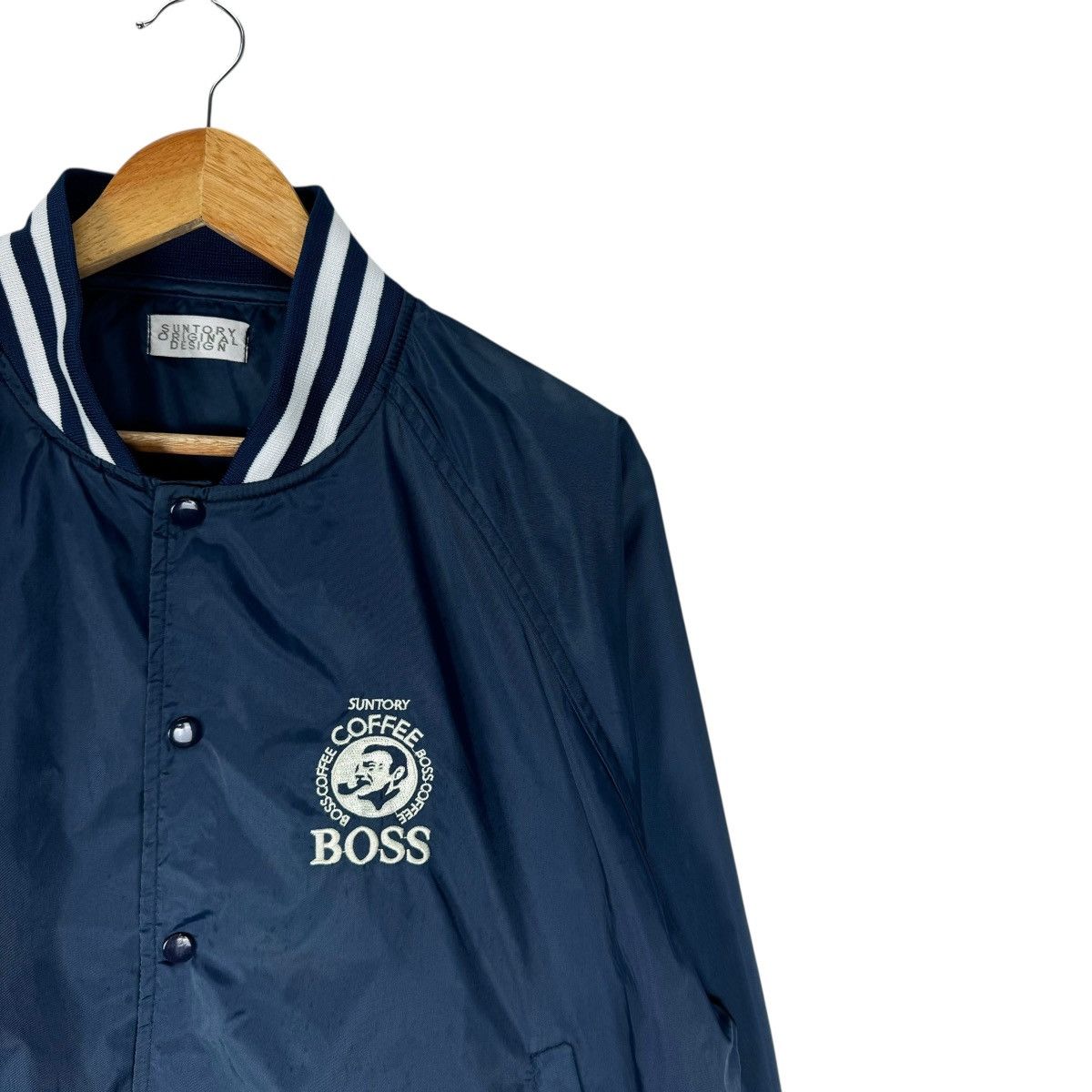 Japanese Brand 🌟SUNTORY BOSS COFFEE VARSITY SNAP BUTTON JACKET Size US S / EU 44-46 / 1 - 4 Thumbnail