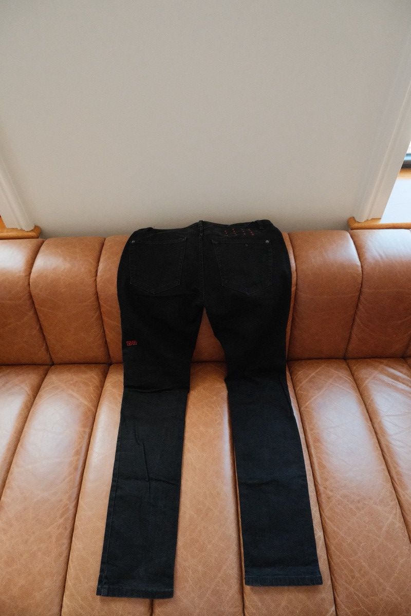 Ksubi Black/Red Chitch Laid Jeans Size US 31 - 11 Thumbnail