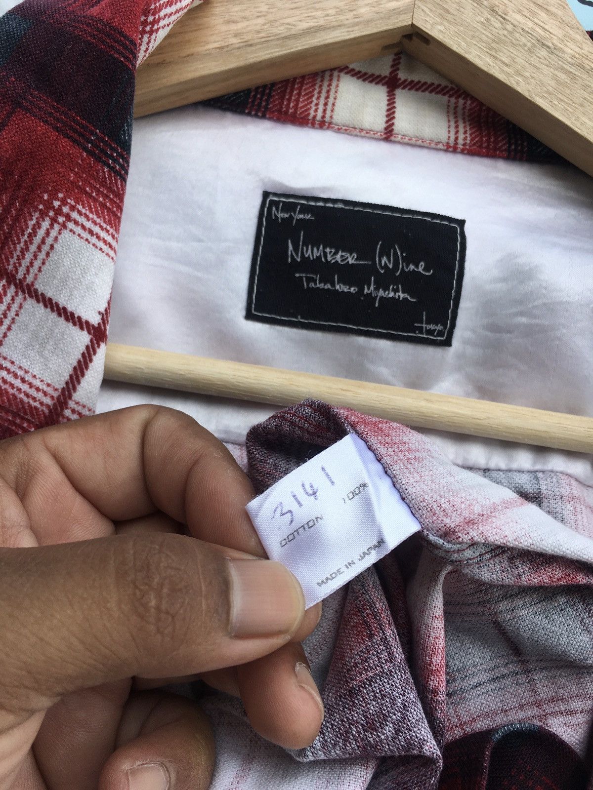 Number (N)ine Rare Number Nine Checkered Flannel Shirt Size US L / EU 52-54 / 3 - 18 Thumbnail