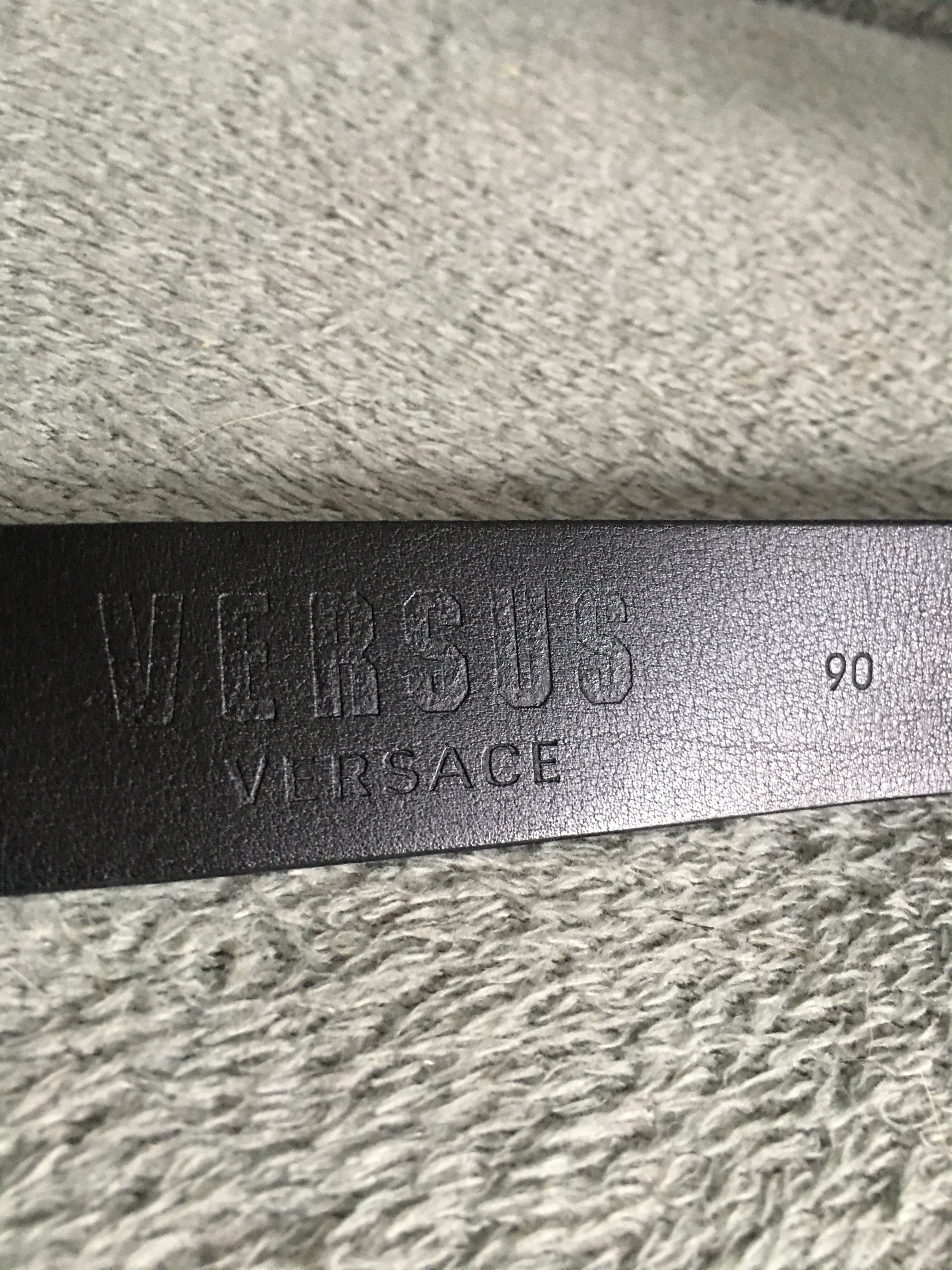 Versus Versace Versace Versus Tonal Round Lion Belt Black Size 36/90 Size 36 - 5 Thumbnail