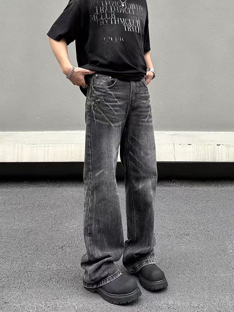 Japanese Brand × Jean Vintage street striped washed and distressed jeans Size US 34 / EU 50 - 3 Thumbnail