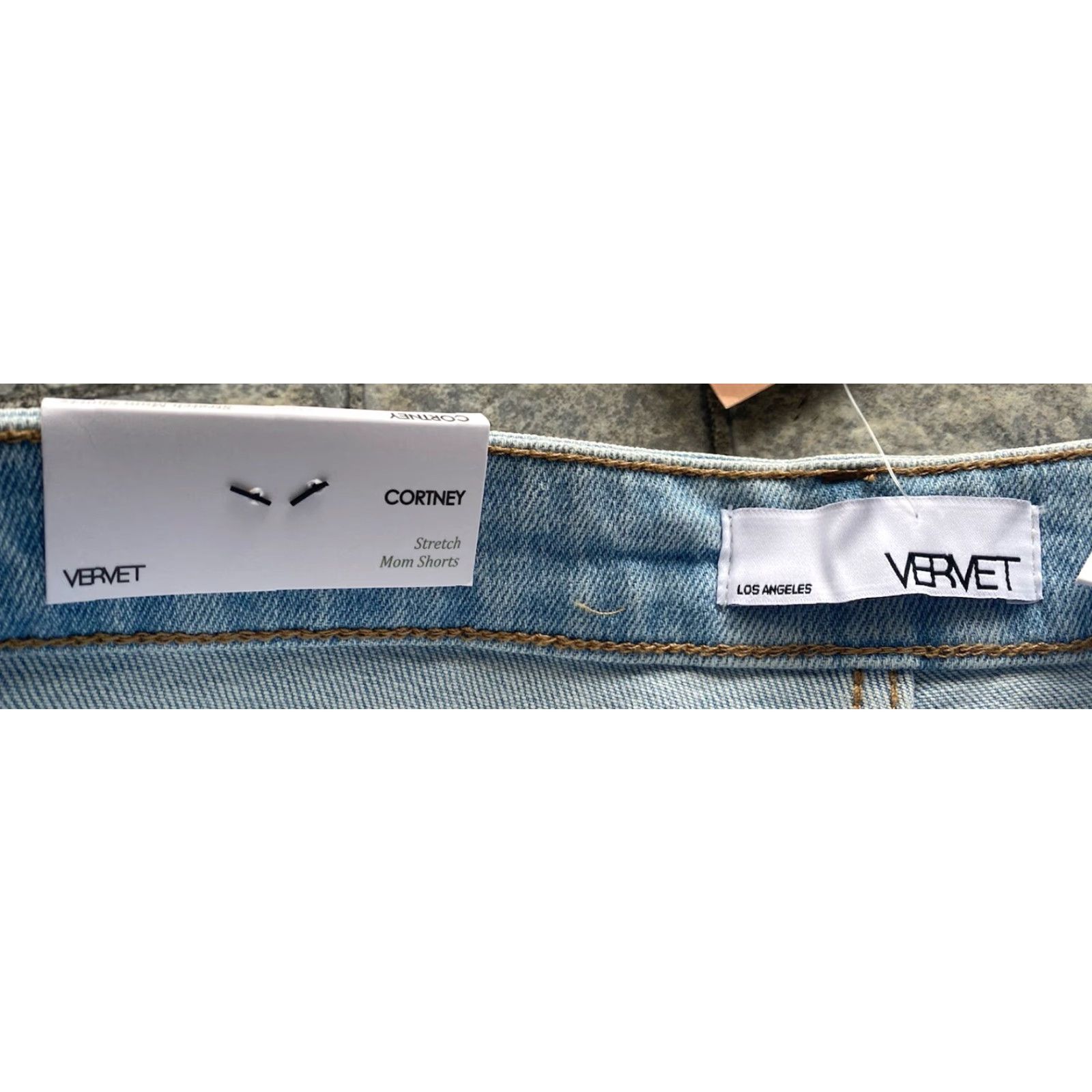 Denime Vervet Cortney Stretch Mom Shorts Women’s M Blue Denim Size 32" / US 10 / IT 46 - 6 Thumbnail