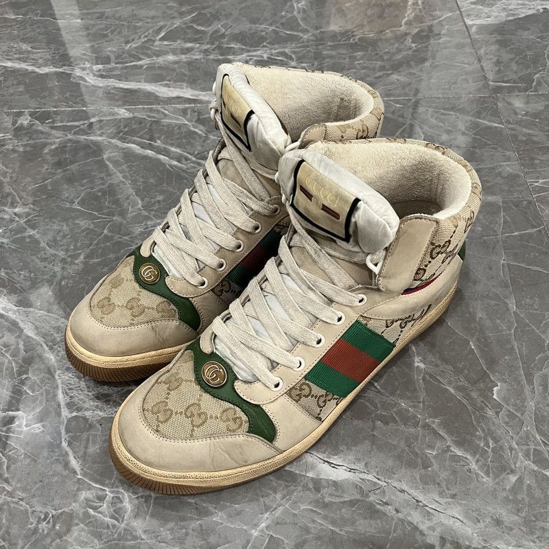 Gucci Gucci High-Top Dirty Sneakers 0079 Size US 9.5 / EU 42-43 - 1 Thumbnail