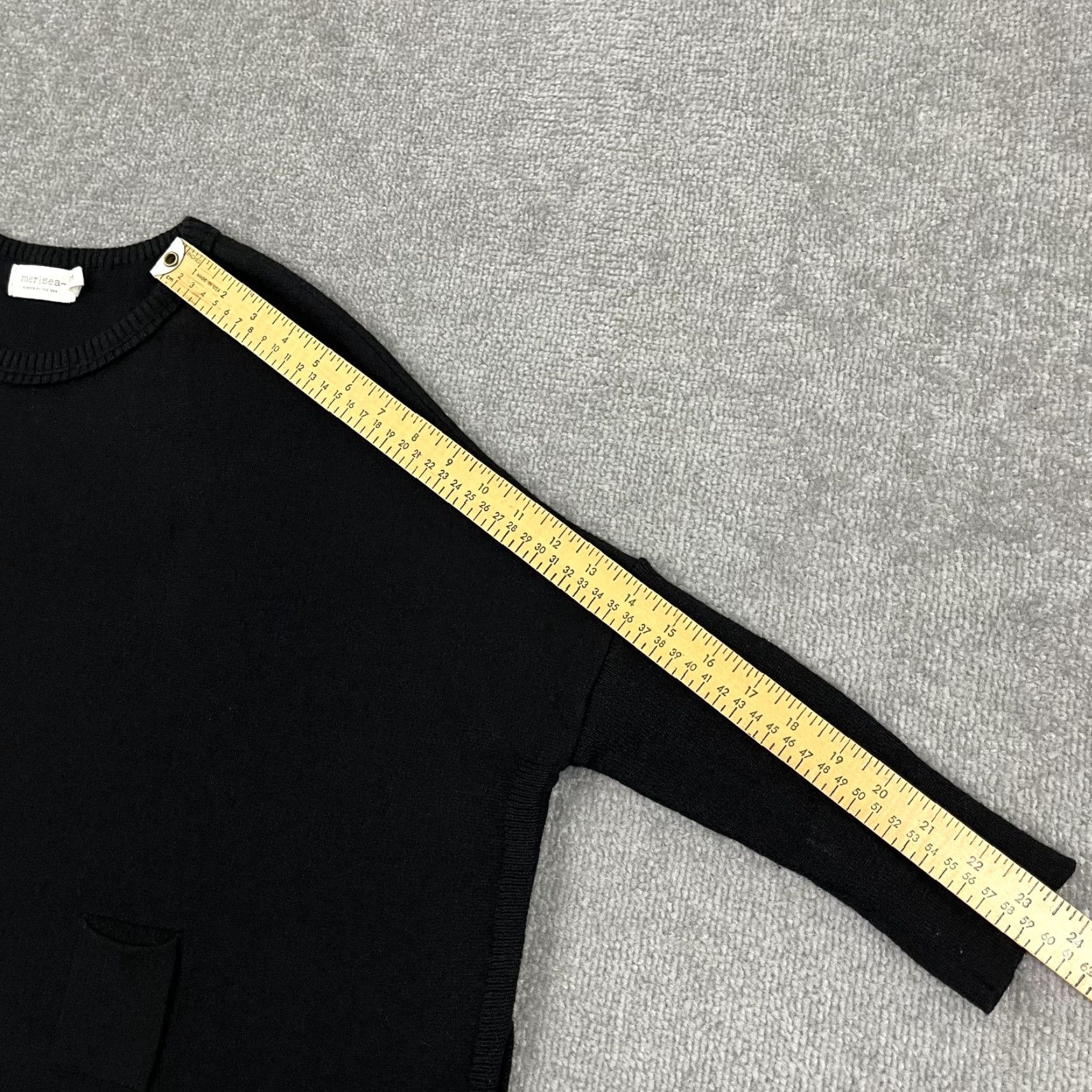 Catalina Mersey Catalina Traveler Sweater Womens Medium Black Knit Pockets Crew Neck 3/4 Sleeve Pullover Women's Knitwear - 90s? (No, vintage not) Size M / US 6-8 / IT 42-44 - 5 Thumbnail