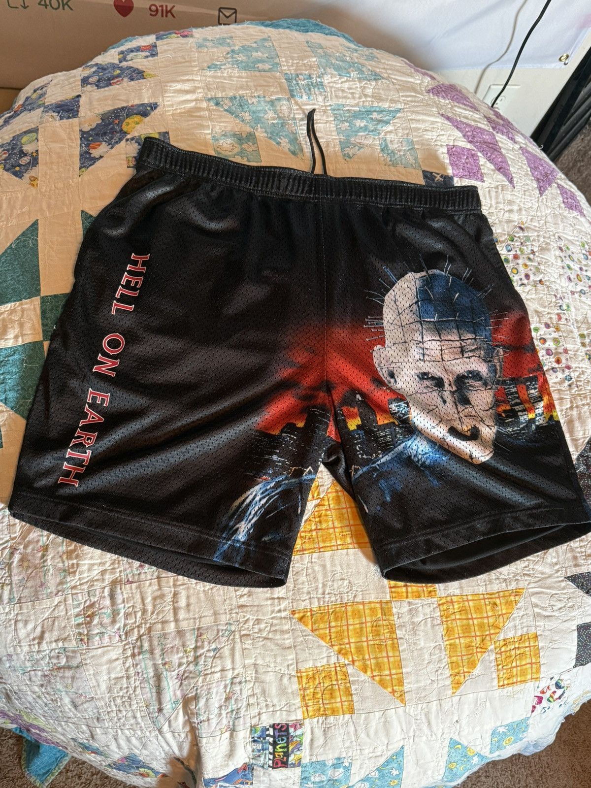 Supreme Supreme Hellraiser Hell on Earth Mesh Shorts | Grailed