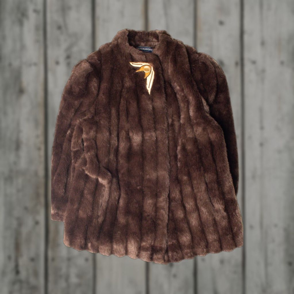 X-LARGE VINTAGE Outerlayers Faux Fur Coat X-Large Brown Outerwear Size XL / US 12-14 / IT 48-50 - 1 Thumbnail