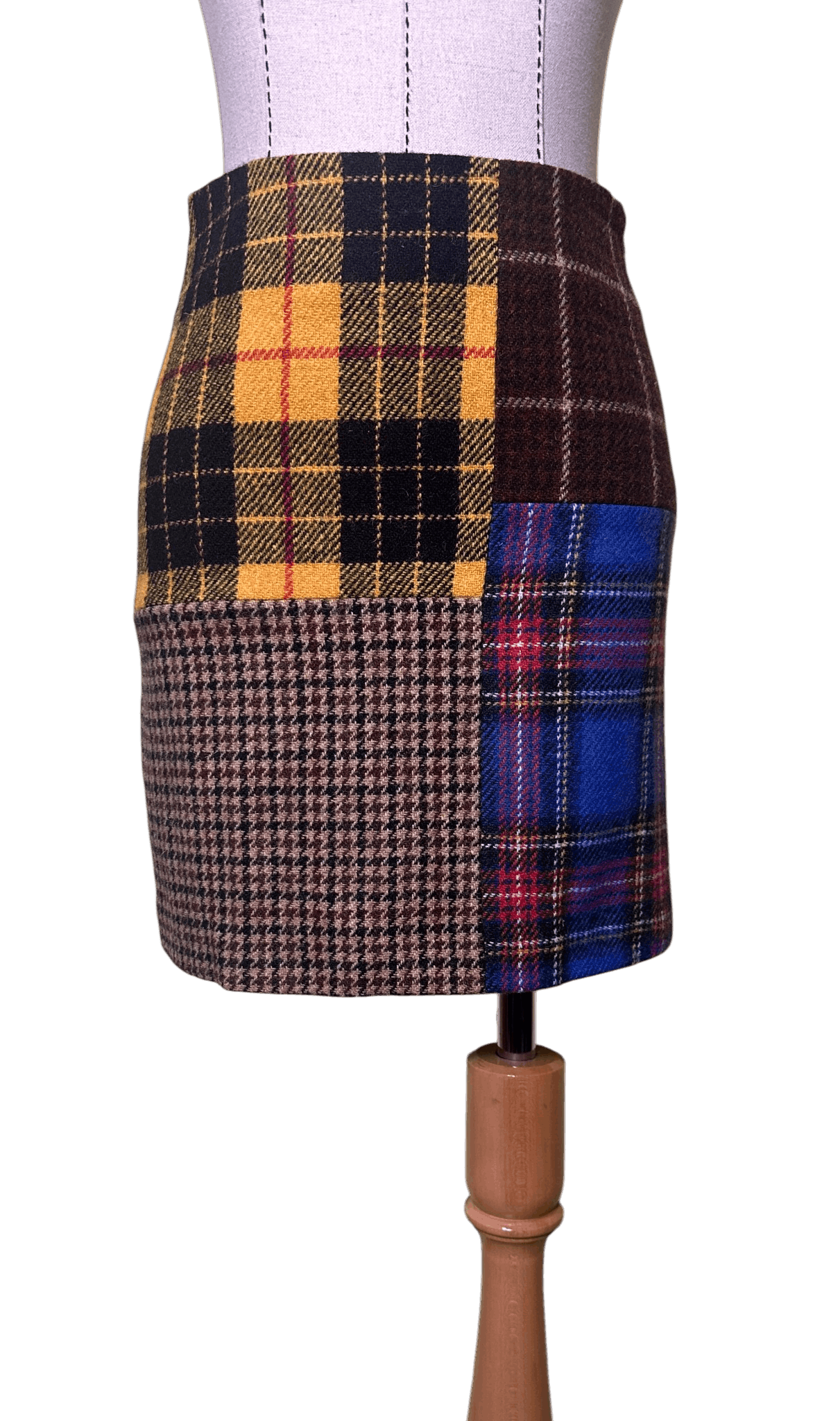 Weekend Max Mara Agoraio Mini Rock Wool Patch Skirt Size 25" / US 0 / IT 36 - 3 Thumbnail