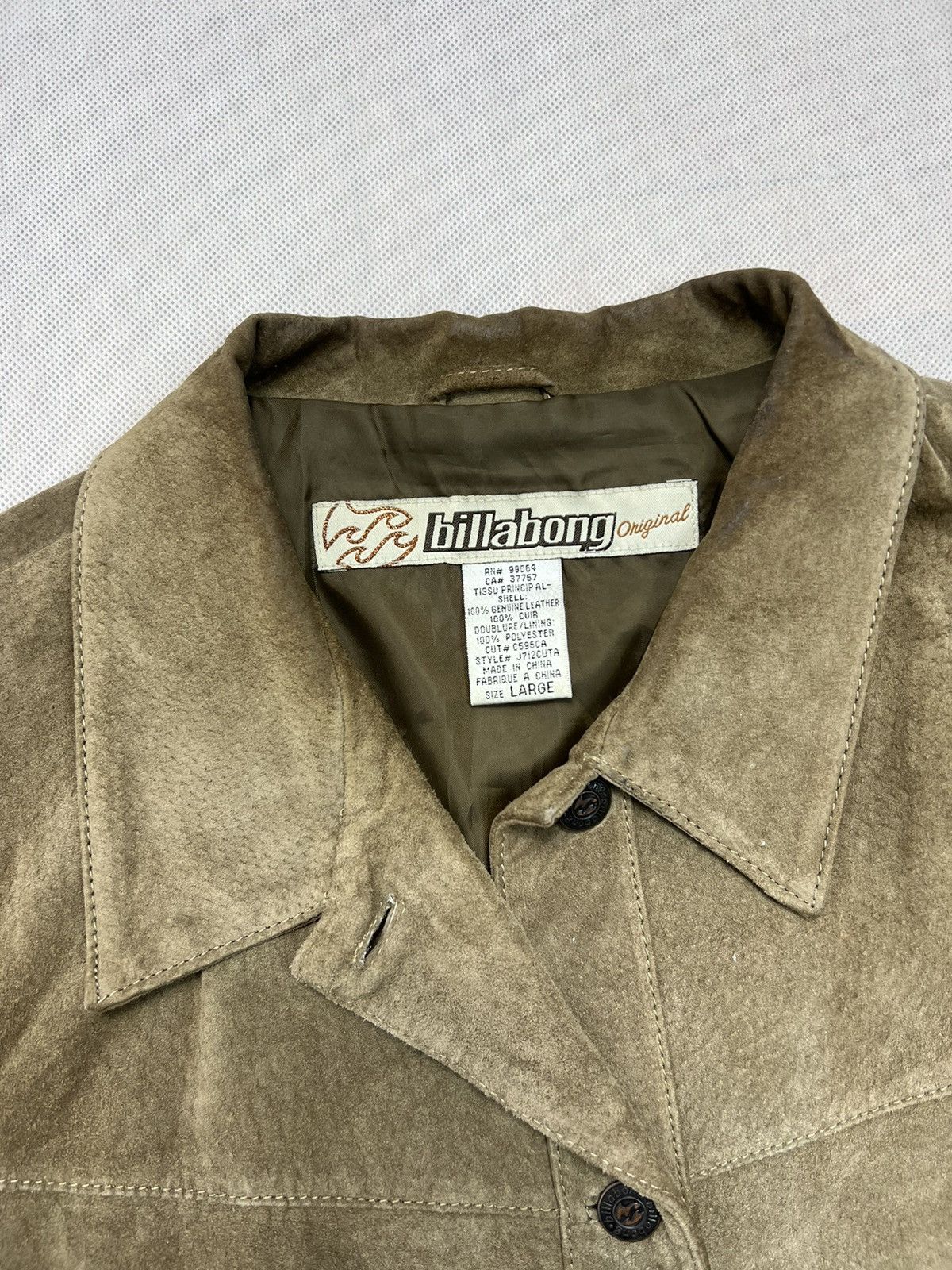 Billabong × Vintage Genuine Leather Jacket Billabong Vintage Size L / US 10 / IT 46 - 2 Thumbnail