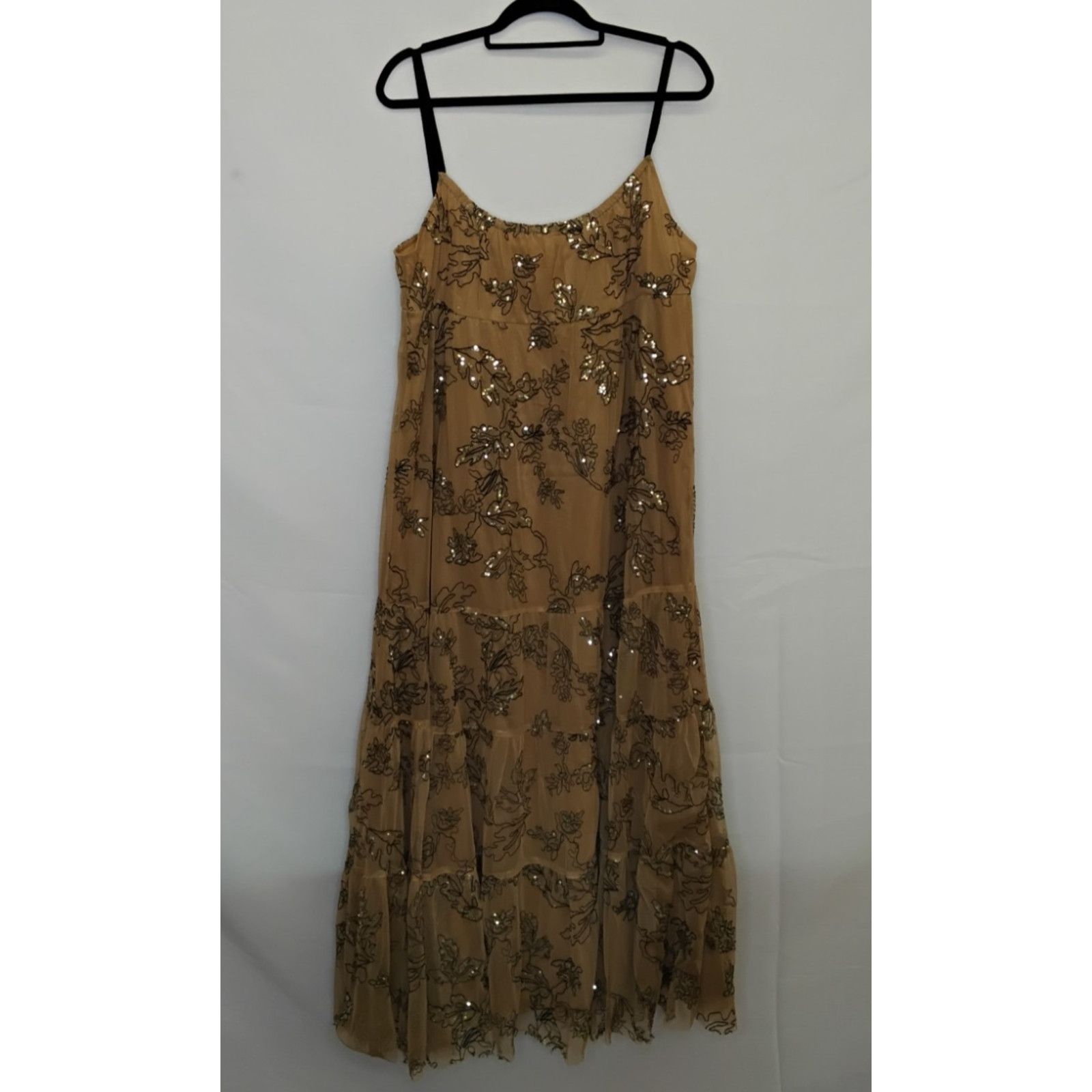 Anthropologie Anthropologie Maeve Dress Women's XL Neutral Sequins NWT Size XL / US 12-14 / IT 48-50 - 2 Thumbnail