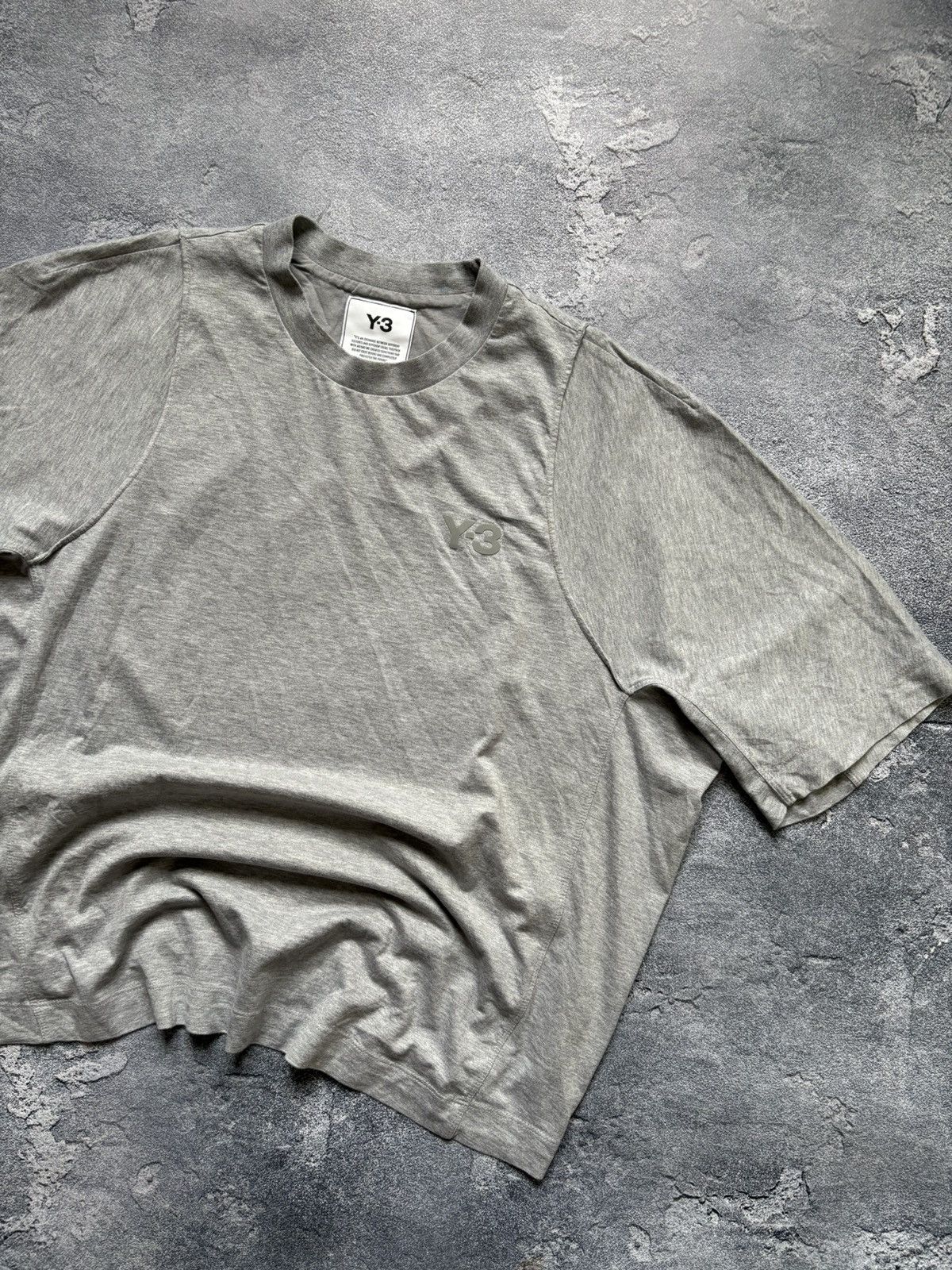 Y-3 Adidas Y-3 Yohji Yamamoto Logo Oversized Gray T-Shirt Size M Size M / US 6-8 / IT 42-44 - 4 Thumbnail