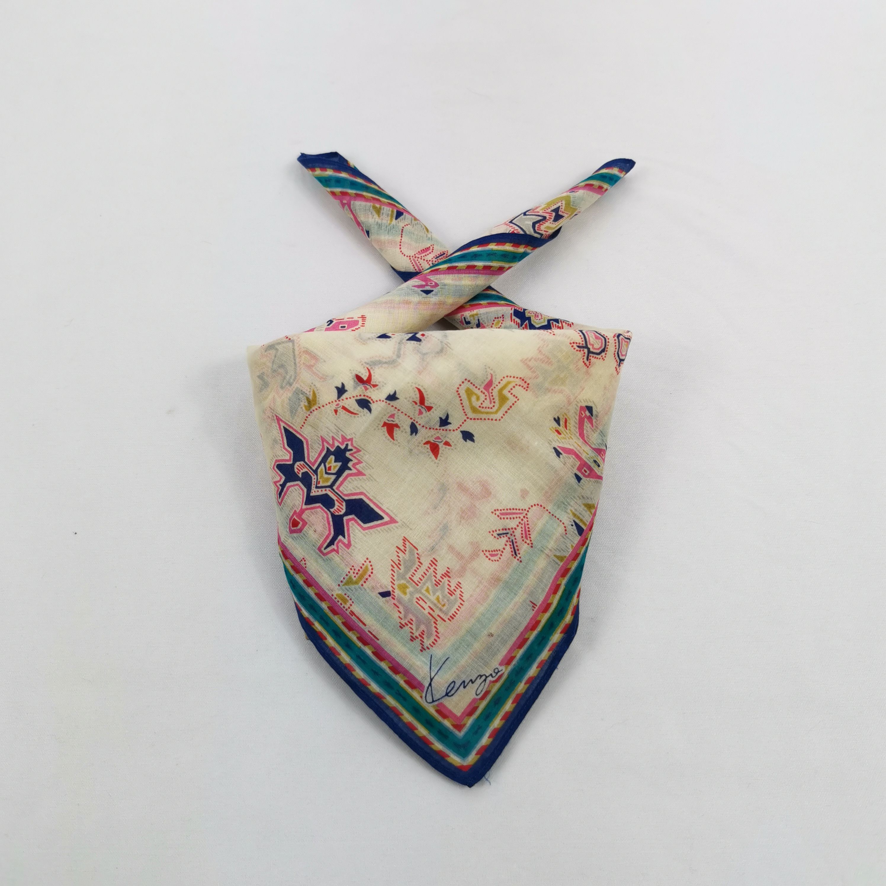Kenzo Vintage Kenzo Handkerchief Neckerchief Bandana Size ONE SIZE - 1 Thumbnail