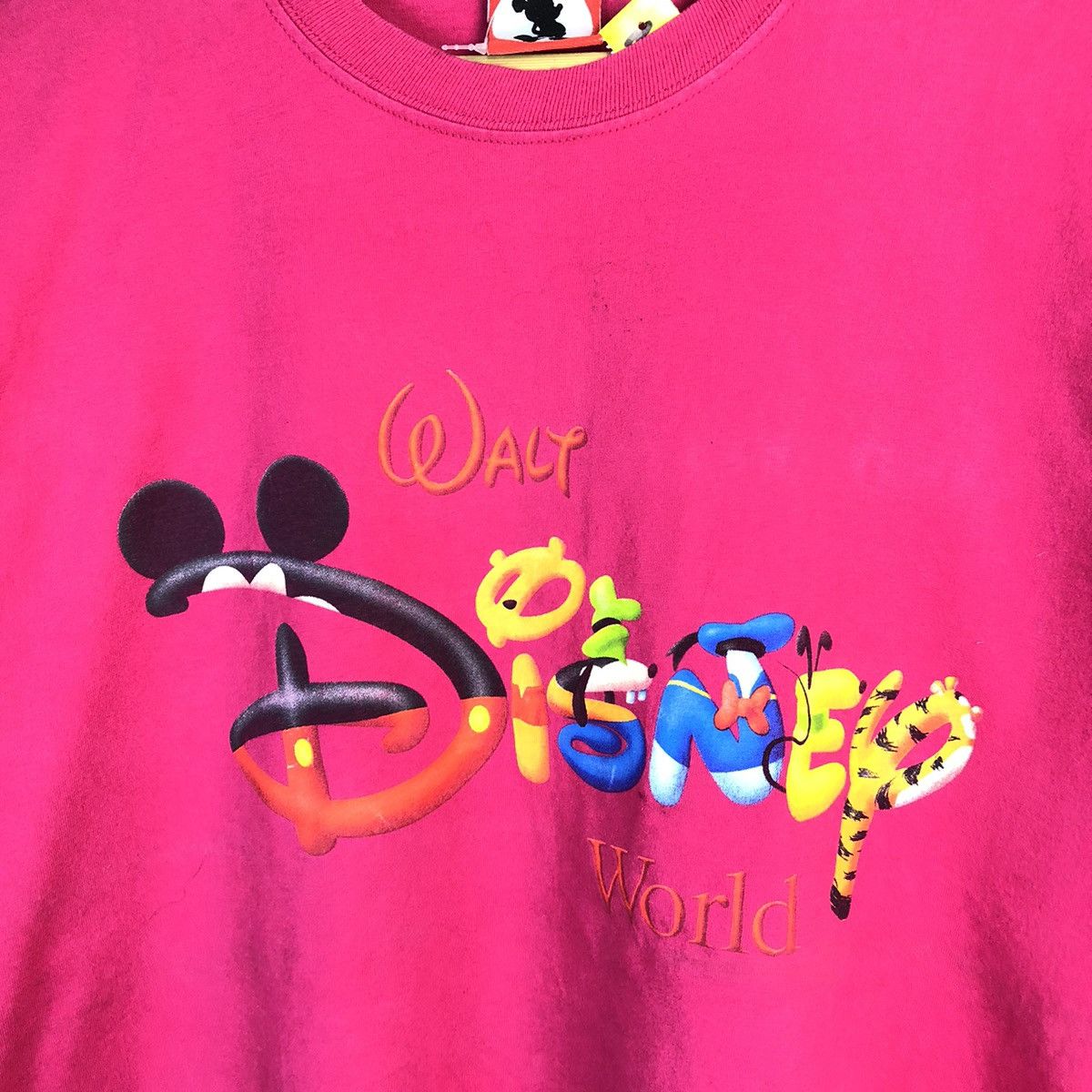 Cartoon Network × Disney × Mickey Mouse Mickey Mouse vintage Pink T-Shirt #A799 Size US XL / EU 56 / 4 - 7 Thumbnail