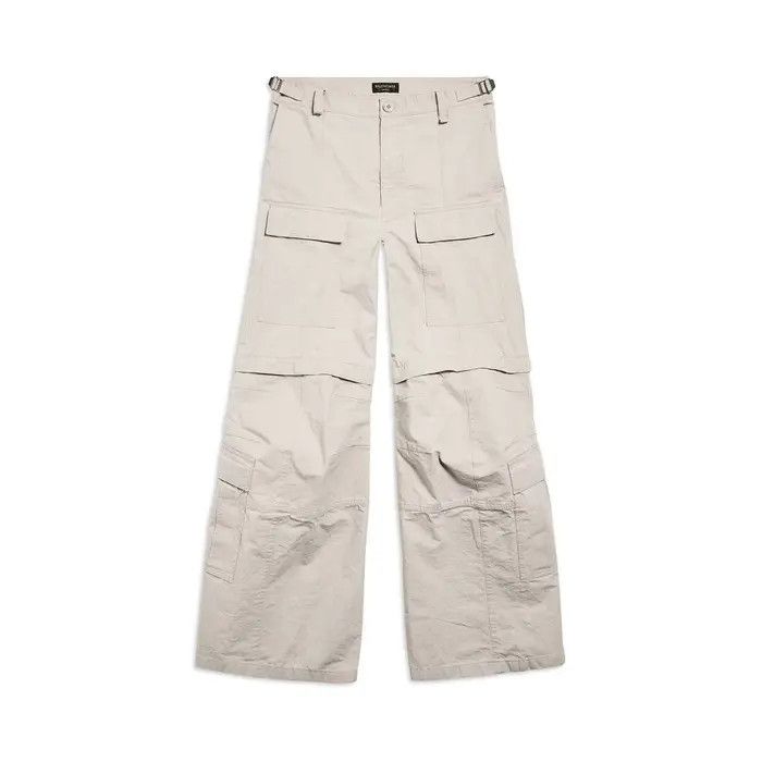 Balenciaga o1bcso1str0326 555 / Flared Cargo Pants in Beige Size US 36 / EU 52 - 1 Thumbnail