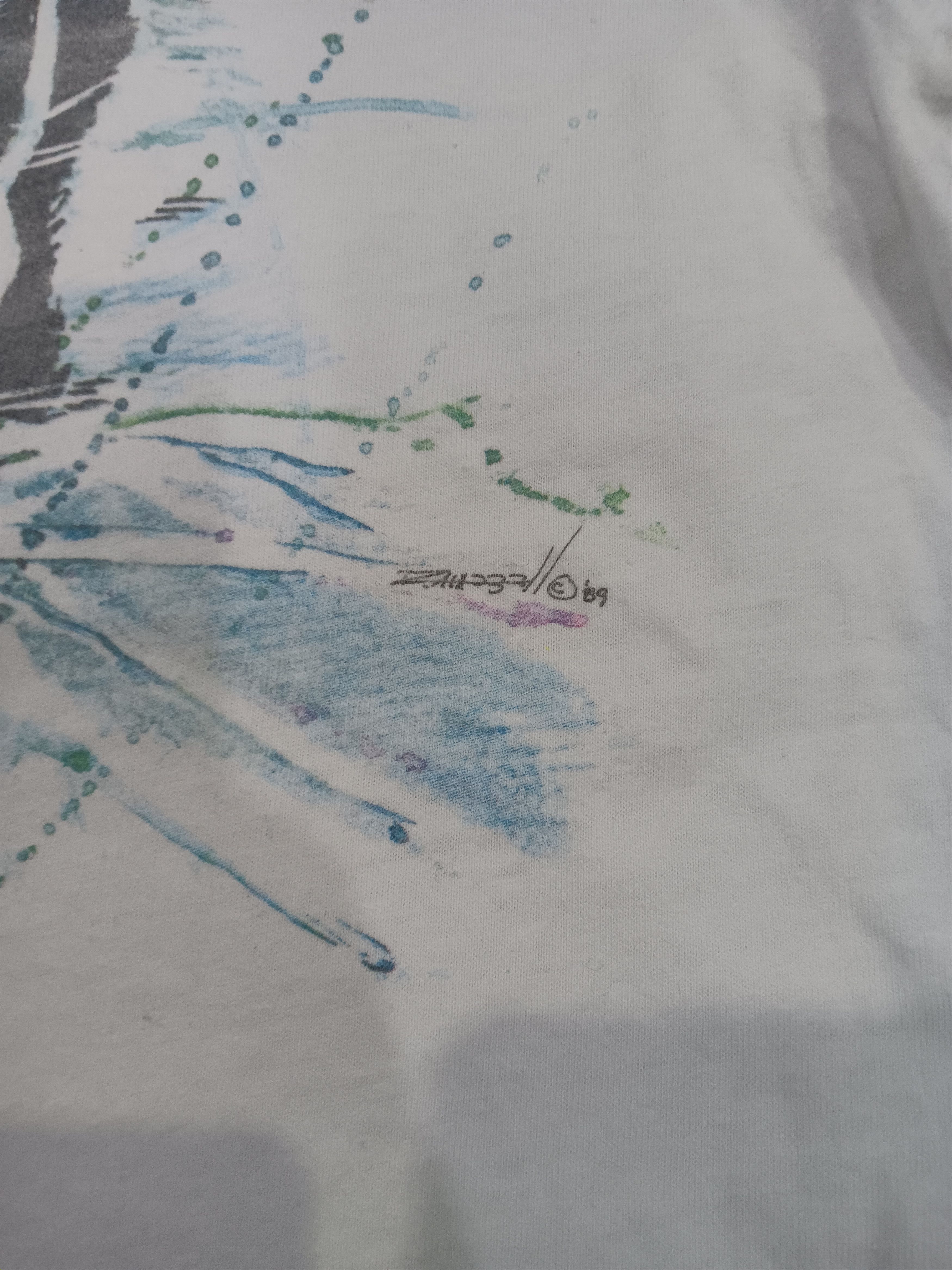 Vintage Vintage 80s White Tiger T-shirt Size US XL / EU 56 / 4 - 4 Thumbnail