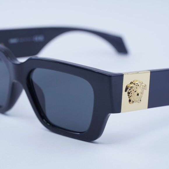 Versace Versace VE4497U GB1/87 Sunglasses Black Square Frame Size ONE SIZE - 5 Thumbnail