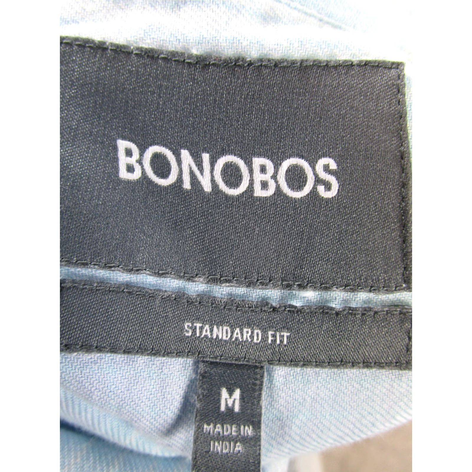 Bonobos Bonobos Plaid Button-Up Shirt Mens Medium Blue Cotton Long Sleeve Size US M / EU 48-50 / 2 - 3 Thumbnail
