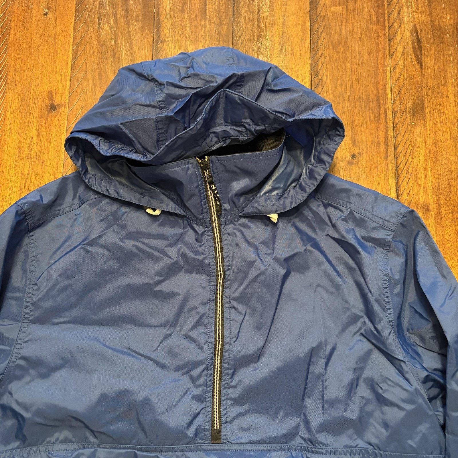 Nike Nike Pullover Jacket Mens Large Blue Half Zip Windbreaker Size US L / EU 52-54 / 3 - 3 Thumbnail