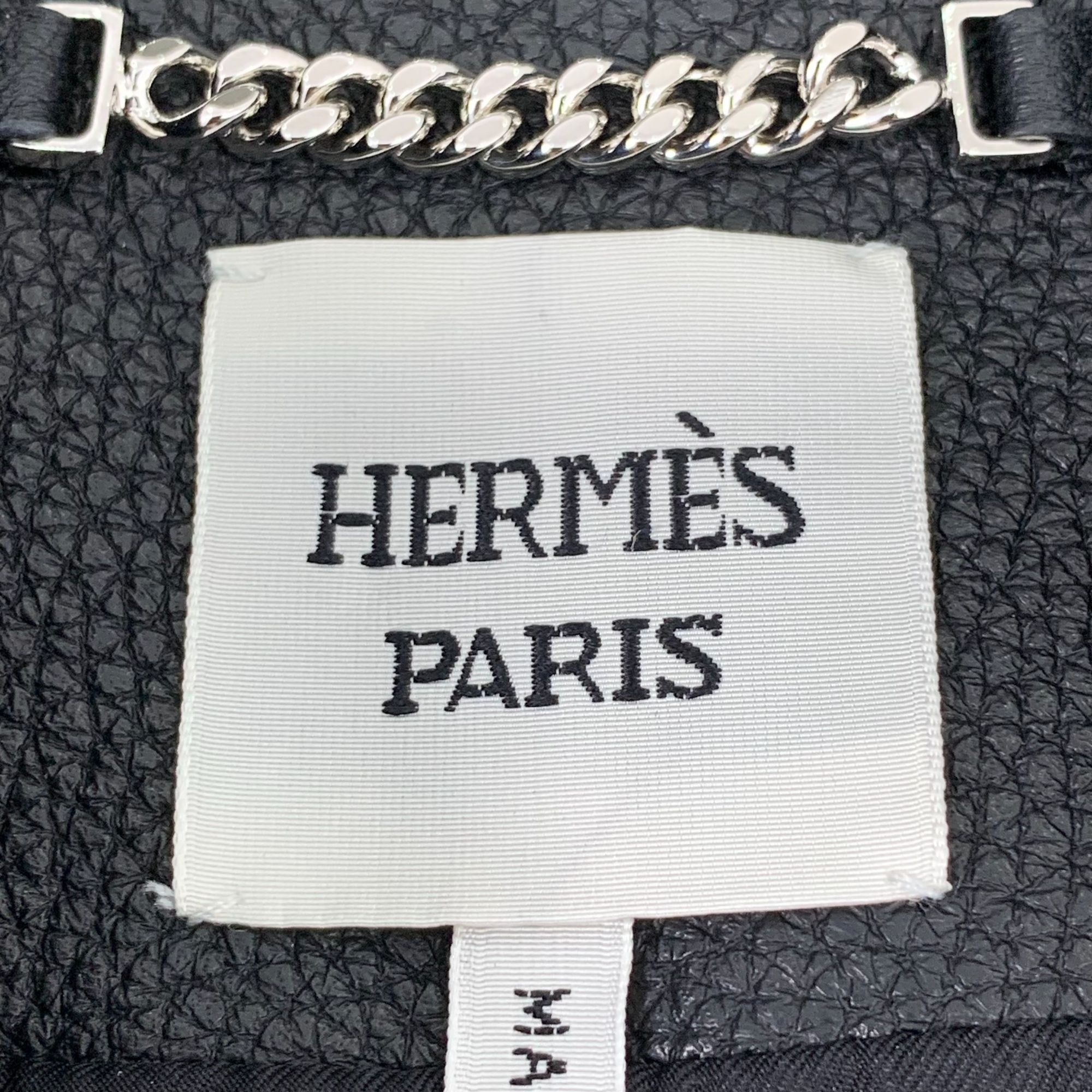 Hermes Hermès Paris Womens Deerskin Jacket Size 42 Black Leather Co Size M / US 6-8 / IT 42-44 - 6 Thumbnail