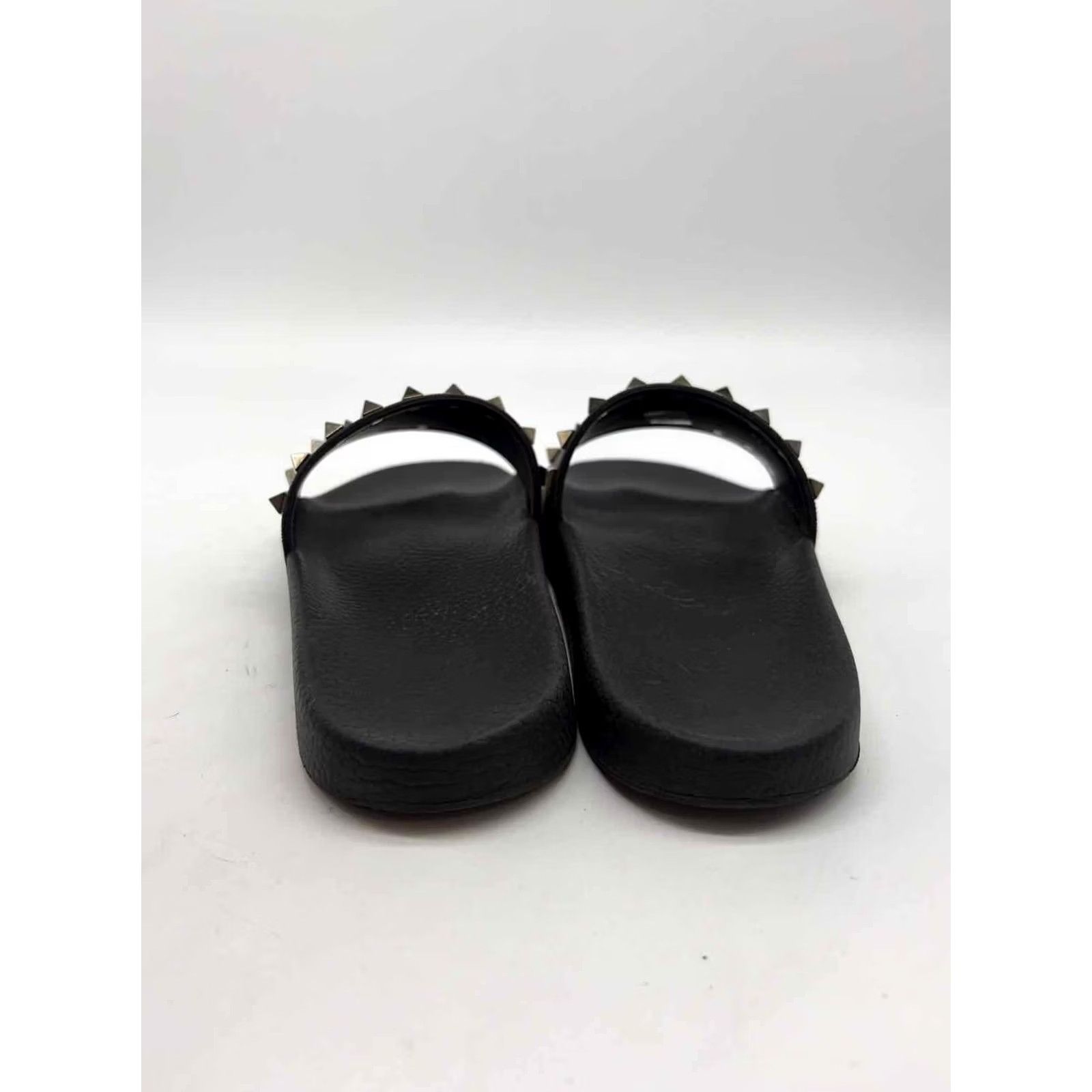 Valentino Valentino Black Size 37 Rockstud Slide Flats Size US 7 / IT 37 - 3 Thumbnail