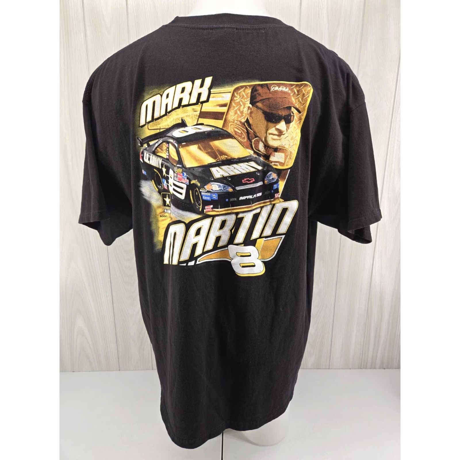 Vintage Mark Martin Army T Shirt Mens 2XL Black Tennessee River Size US XXL / EU 58 / 5 - 2 Thumbnail