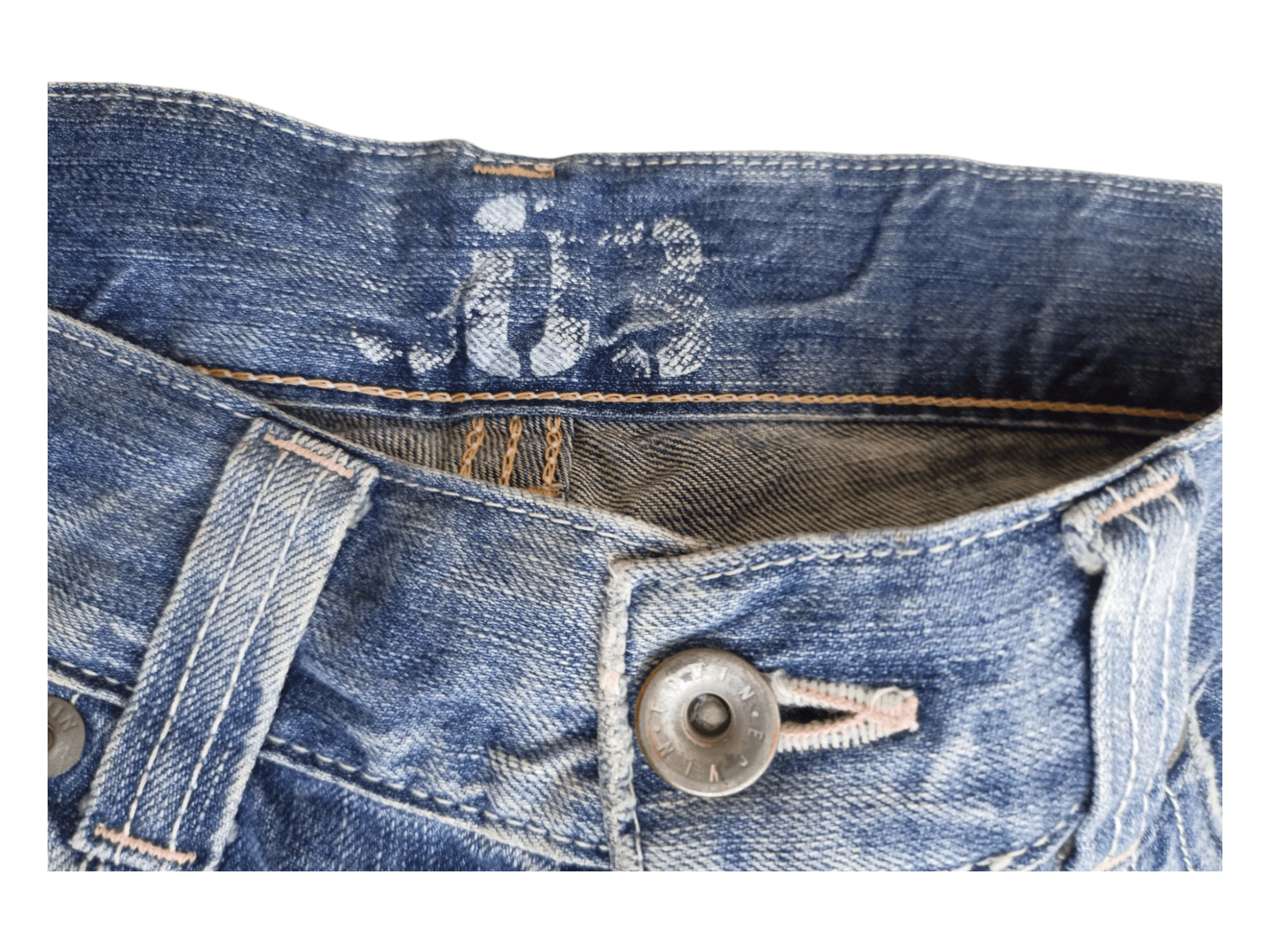 Edwin Edwin 503 Blue Trip Buckle Back Flare Jeans Size US 31 - 7 Thumbnail