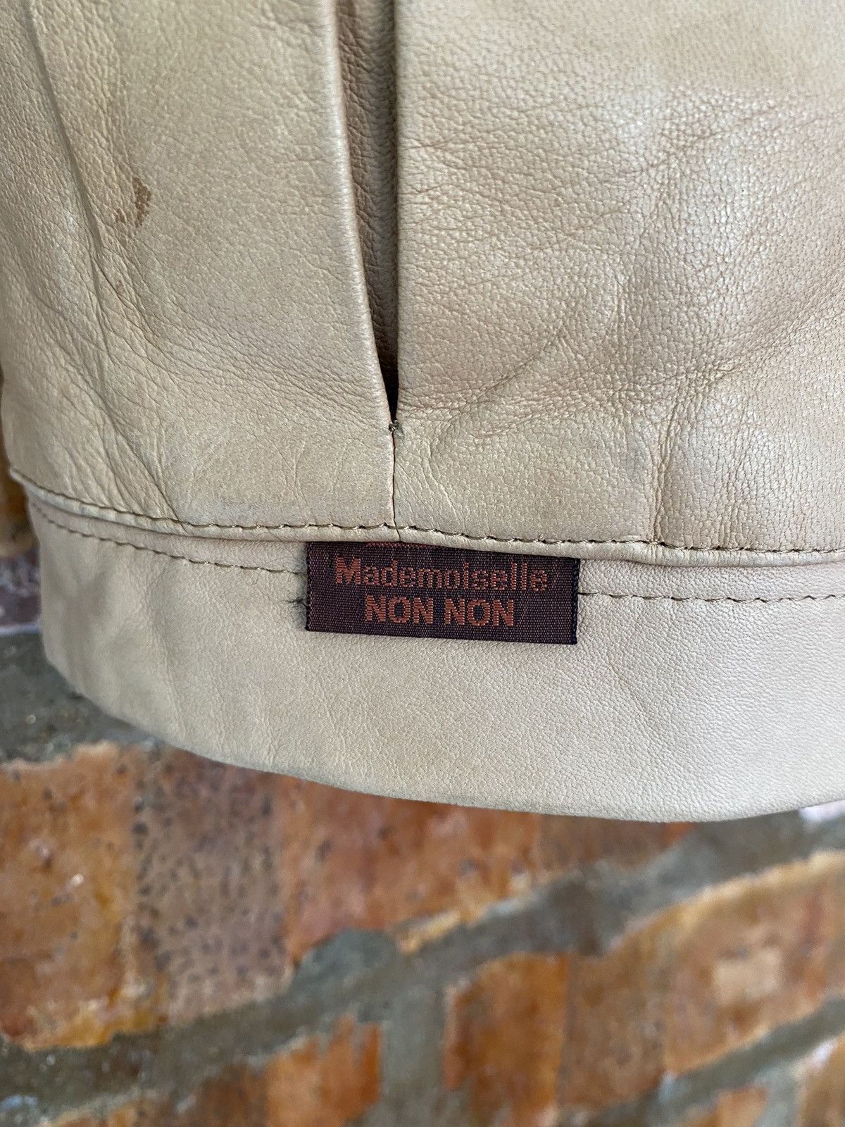 Japanese Brand × Mademoiselle Non Non 1990s Sheepskin Leather Jacket Size M / US 6-8 / IT 42-44 - 9 Thumbnail