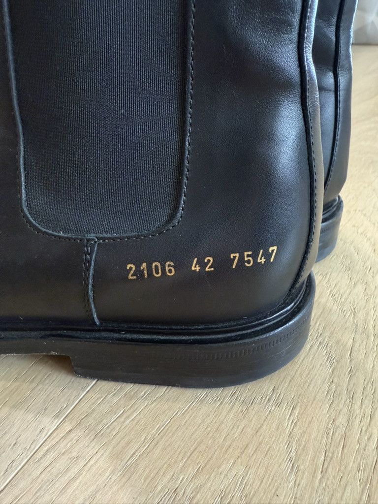 Common Projects Common Projects Chelsea Boots Black Leather Size US 9 / EU 42 - 8 Thumbnail
