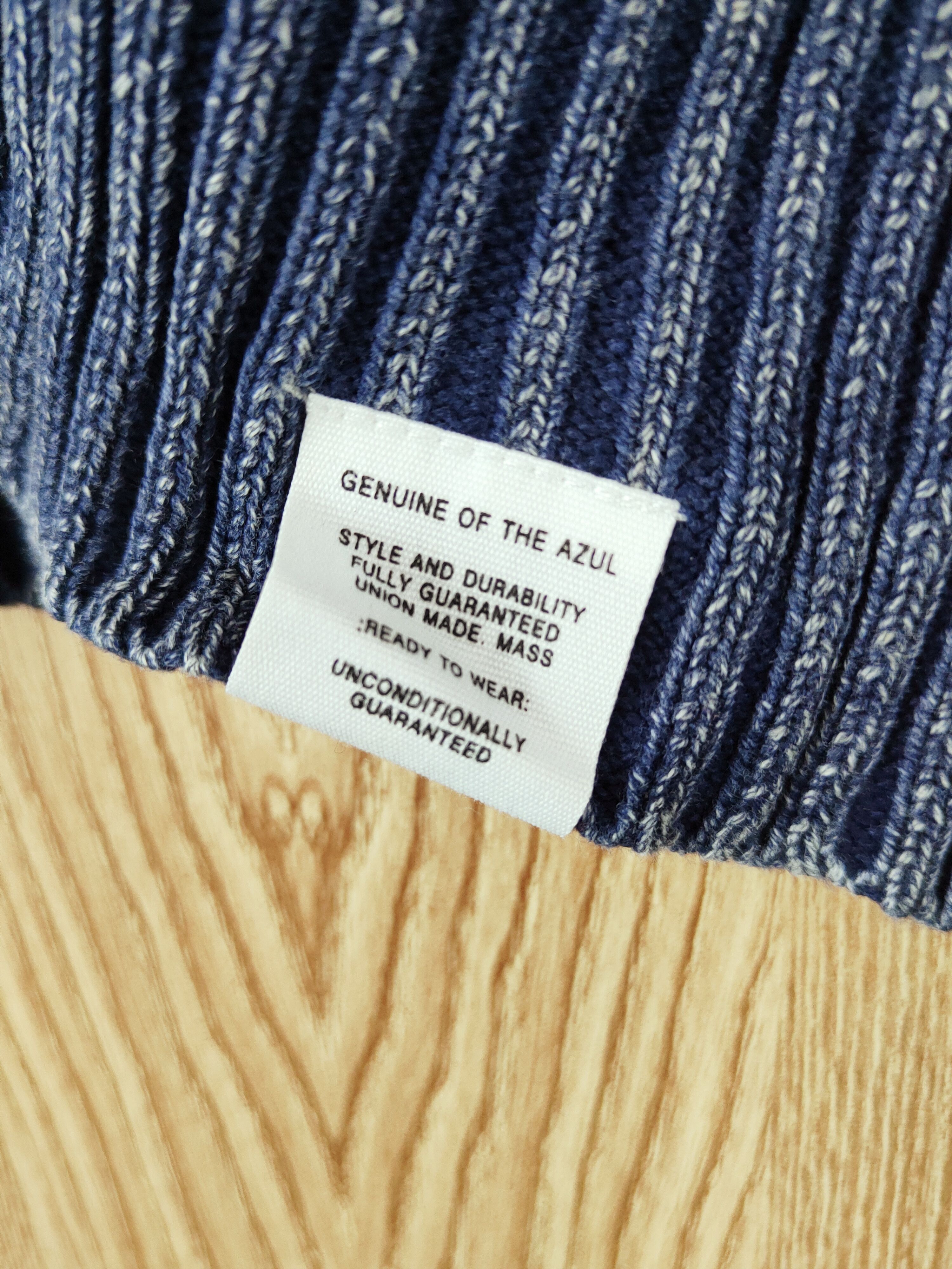 Indigo Azul by Moussy Navy Faded Knitwear Cardigan #W881 Size US S / EU 44-46 / 1 - 6 Thumbnail