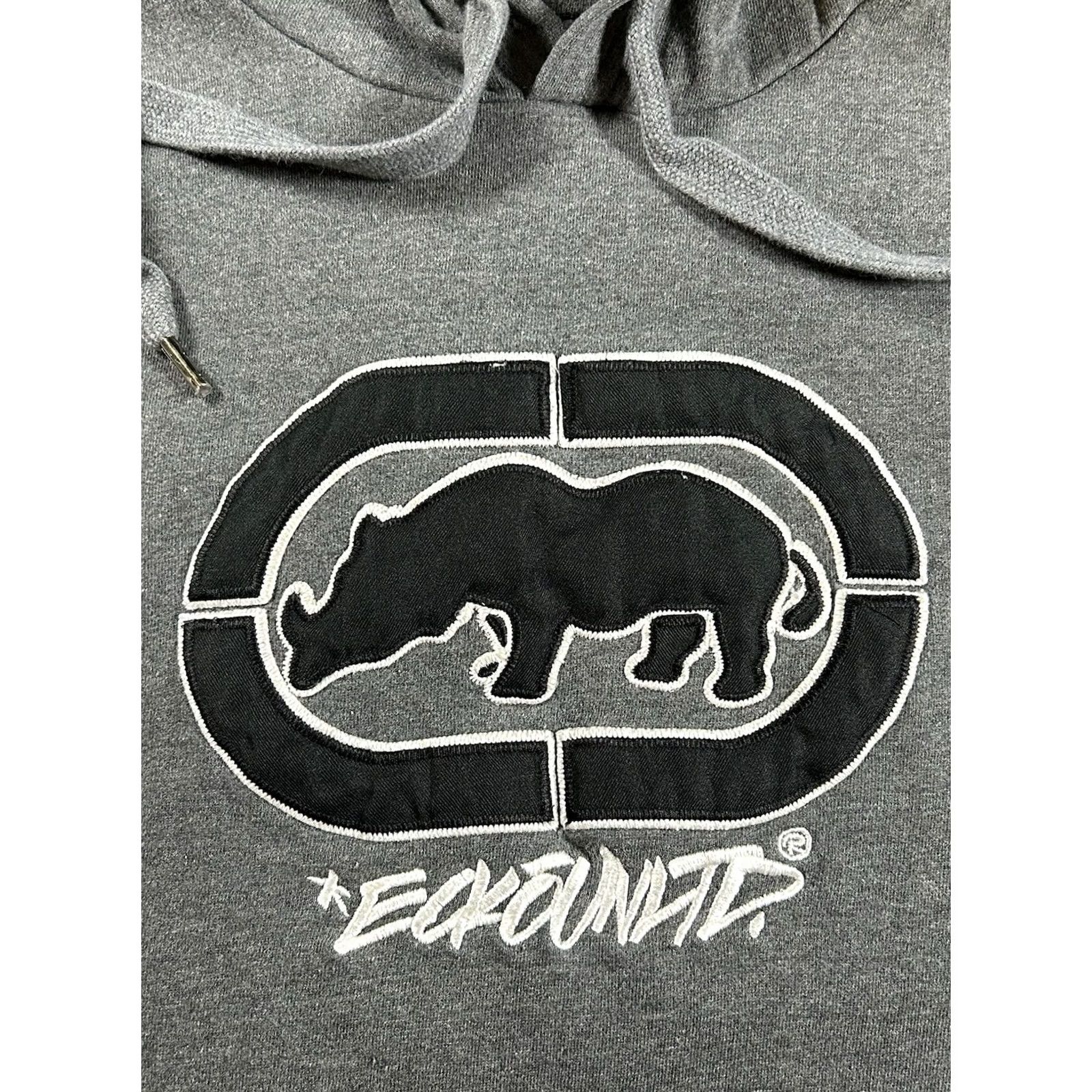 Vintage VINTAGE Eckō Unltd Hoodie Pullover Sweatshirt Gray Large Mens Size US L / EU 52-54 / 3 - 3 Thumbnail