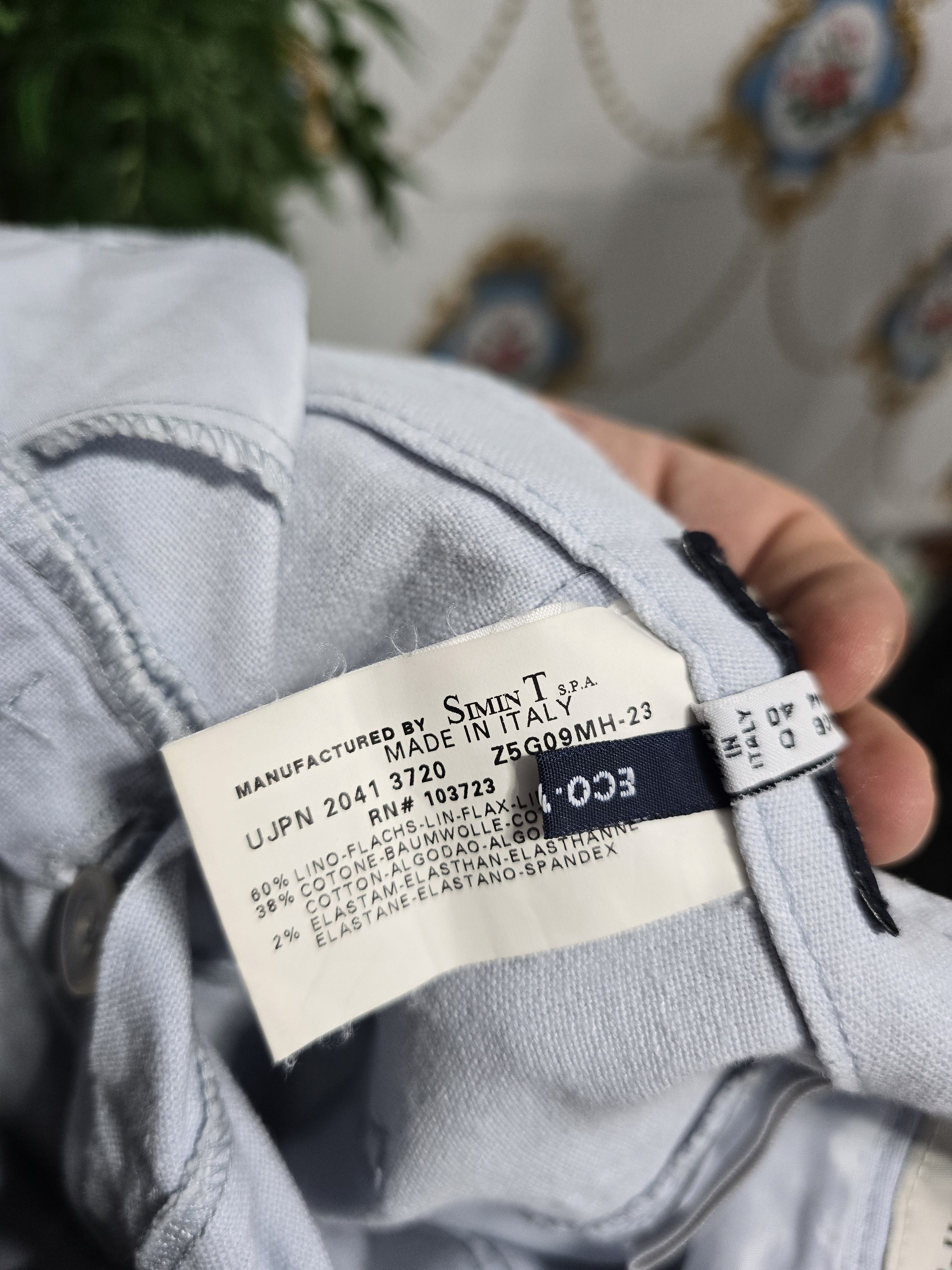 Giorgio Armani × Vintage ARMANI JEANS Vintage Size Medium LINEN EXCELLENT Size 30" / US 8 / IT 44 - 12 Thumbnail
