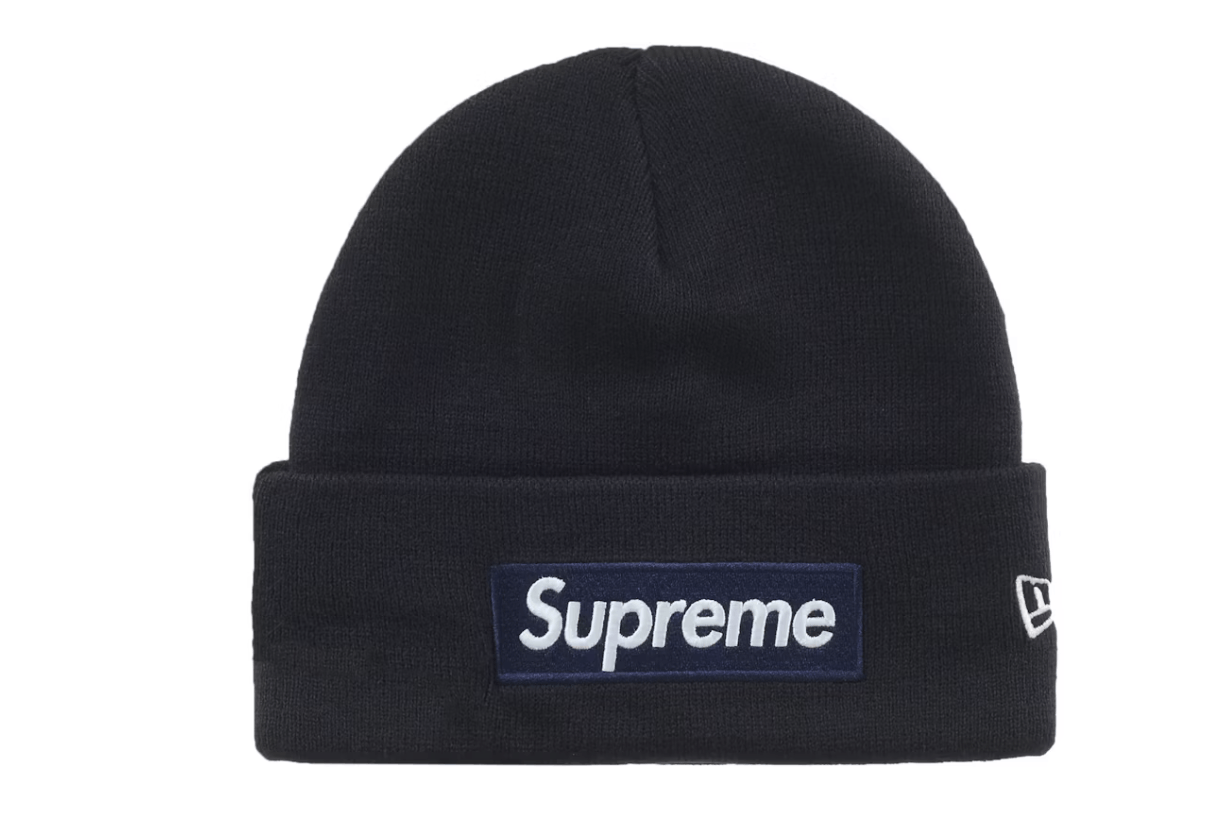 Supreme Supreme New Era Box Logo Beanie Navy size adjustable Size ONE SIZE - 1 Thumbnail