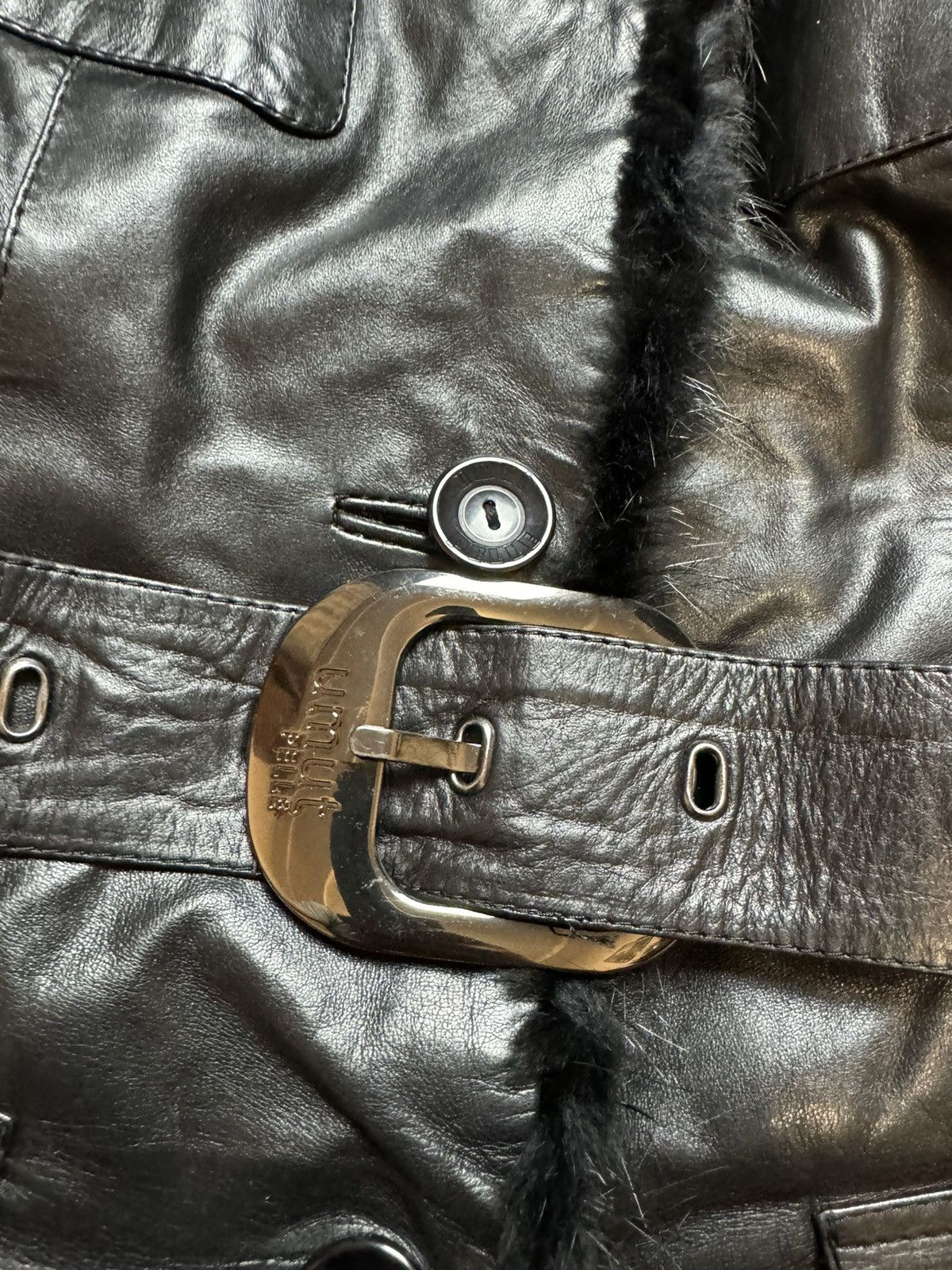 If Six Was Nine × Japanese Brand Y2K Genuine Leather Fur Collar Opium Owens Style Jacket Size US M / EU 48-50 / 2 - 6 Thumbnail