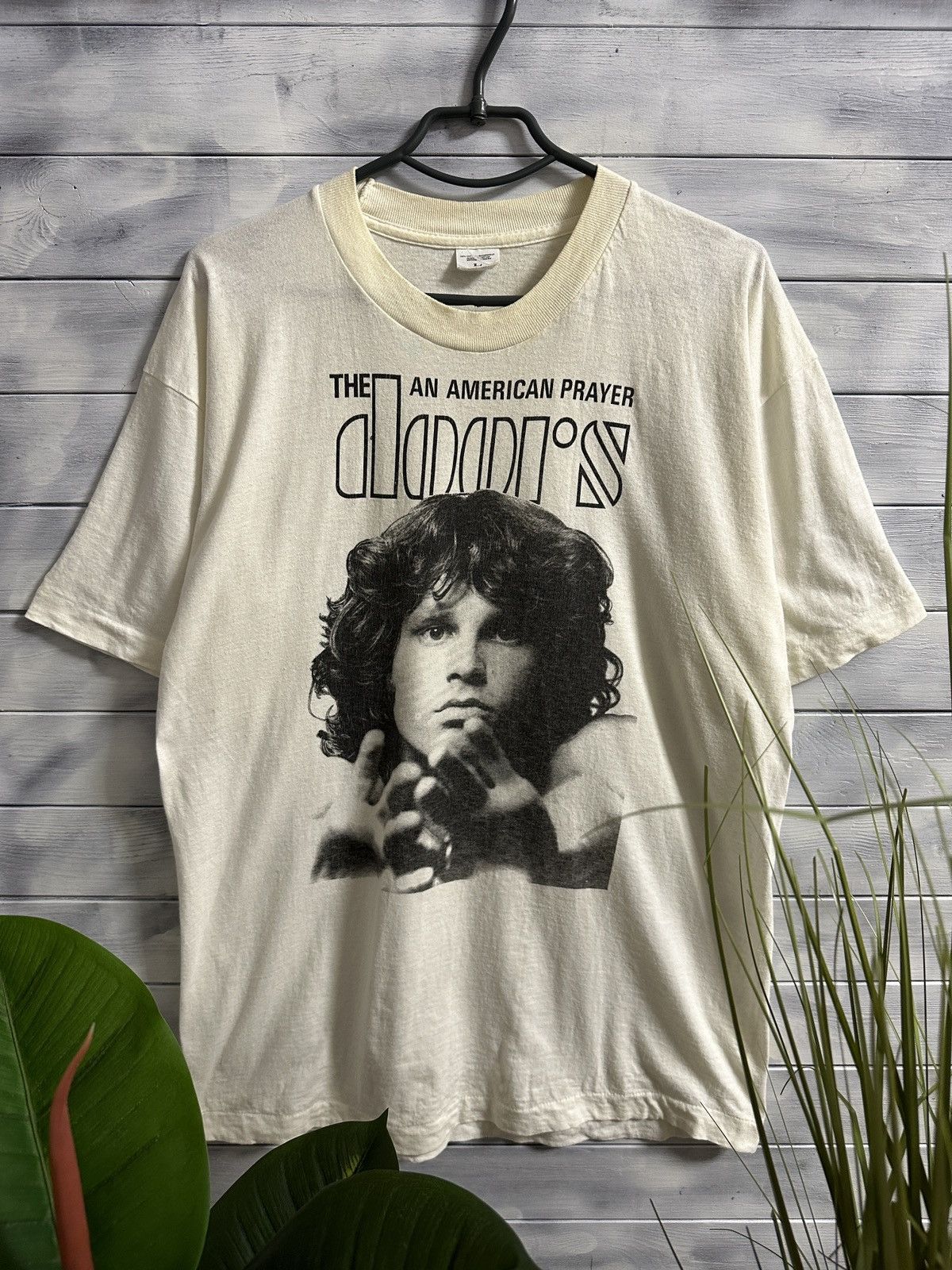 Band Tees Rare Vintage 80-90s The Doors Jimmy Morrison Band VTG L size Size US L / EU 52-54 / 3 - 1 Thumbnail