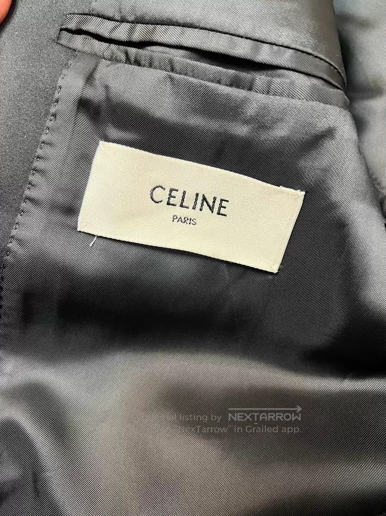 Celine CELINE Crocodile Embossed Peak Lapel Black Velvet Smoking Size US M / EU 48-50 / 2 - 5 Thumbnail