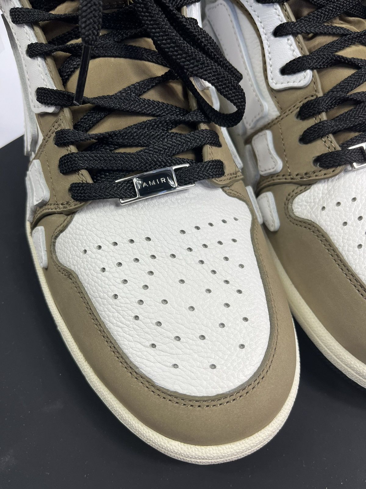 Amiri HIGHT TOP SKELETON BONE SNEAKERS Size US 10 / EU 43 - 14 Thumbnail