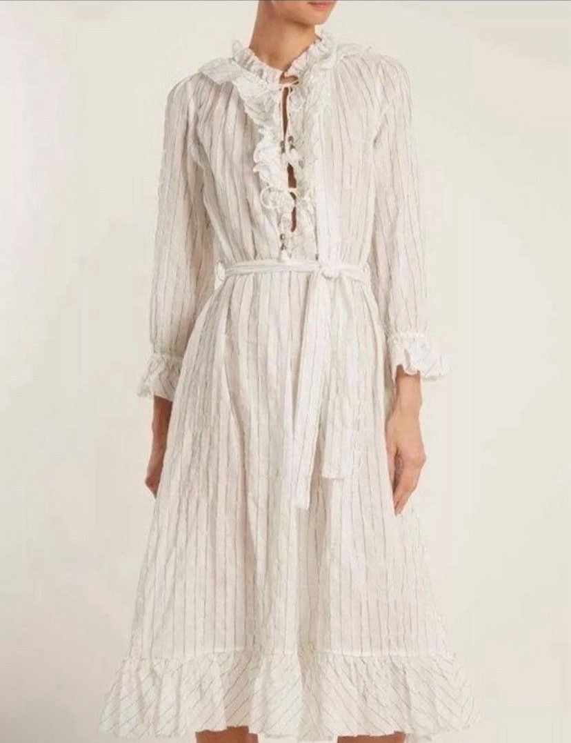 Zimmermann ZIMMERMANN Striped Midi Length Dress Size S / US 4 / IT 40 - 2 Thumbnail
