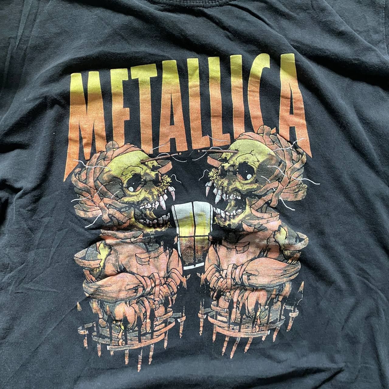 Band Tees × Metallica × Vintage VINTAGE 90S METALLICA PUSHEAD RARE FADED TEE 88 Size US L / EU 52-54 / 3 - 3 Thumbnail