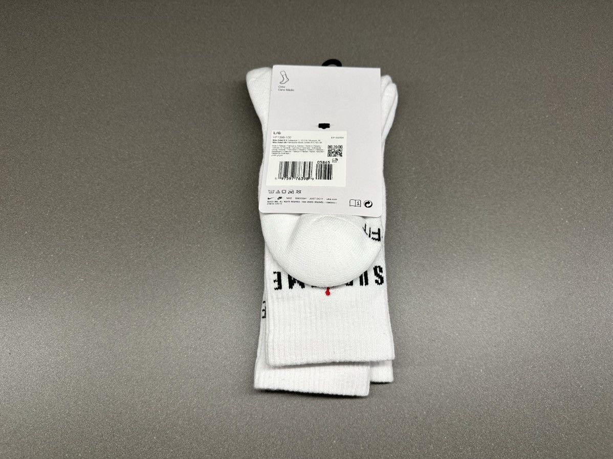 Jordan Brand × Supreme Supreme Jordan Crew Socks White Size ONE SIZE - 7 Thumbnail
