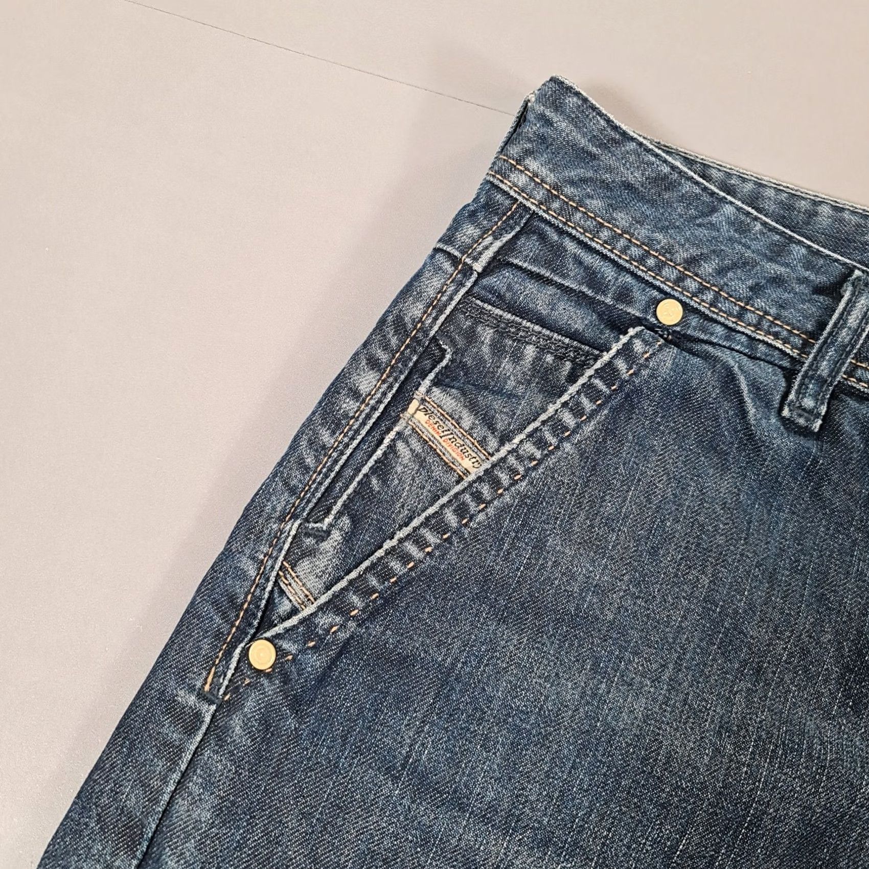 Diesel Diesel Reelack Mens Jeans Blue W36 L30 Straight Leg Denim Italy 0088Z Size US 36 / EU 52 - 3 Thumbnail