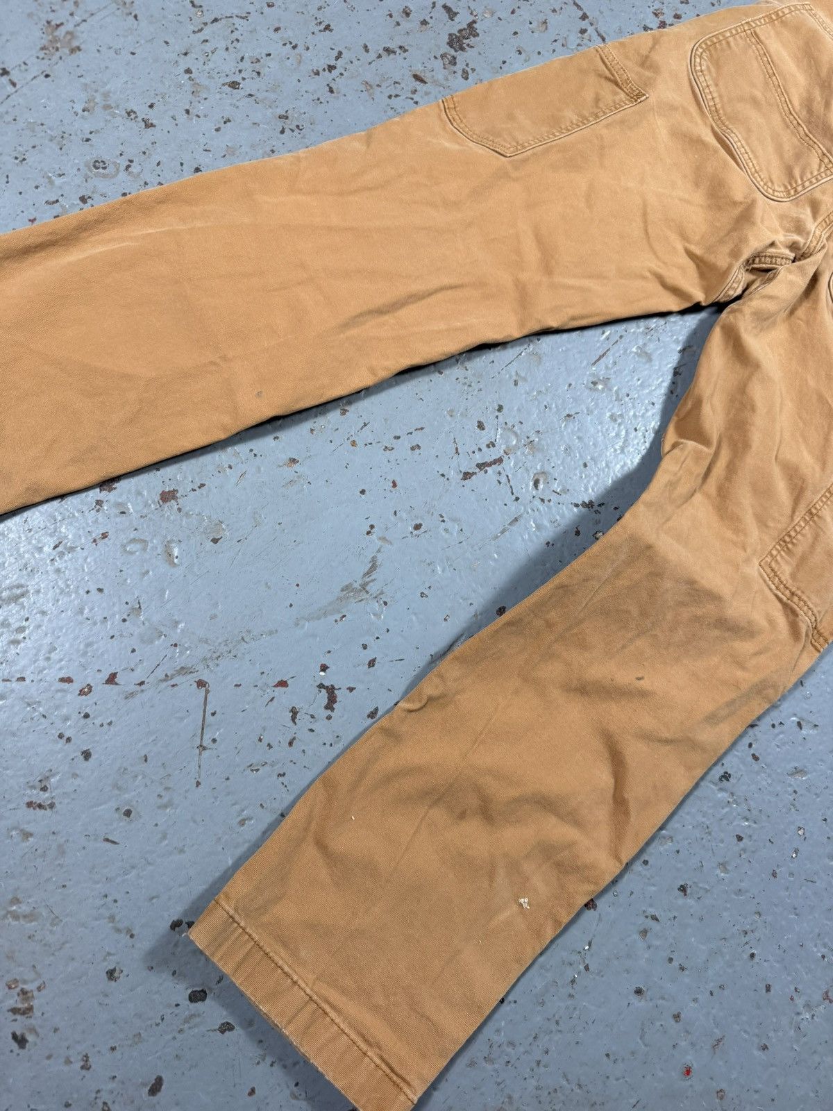 Carhartt Vintage Beige Distressed Carhartt Double Onees Size US 31 - 4 Thumbnail