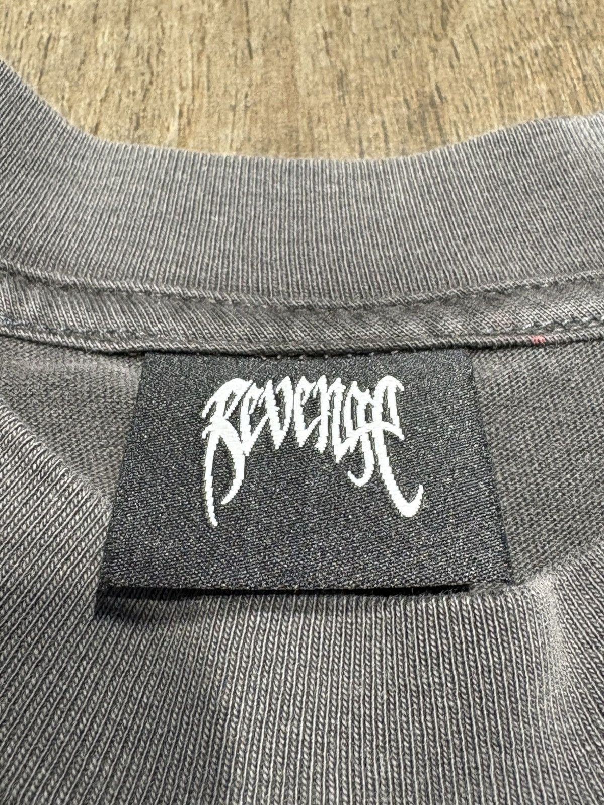 Revenge REVENGE “WEB CROSS” TEE - SIZE S - (WASHED BLACK) Size US S / EU 44-46 / 1 - 5 Thumbnail